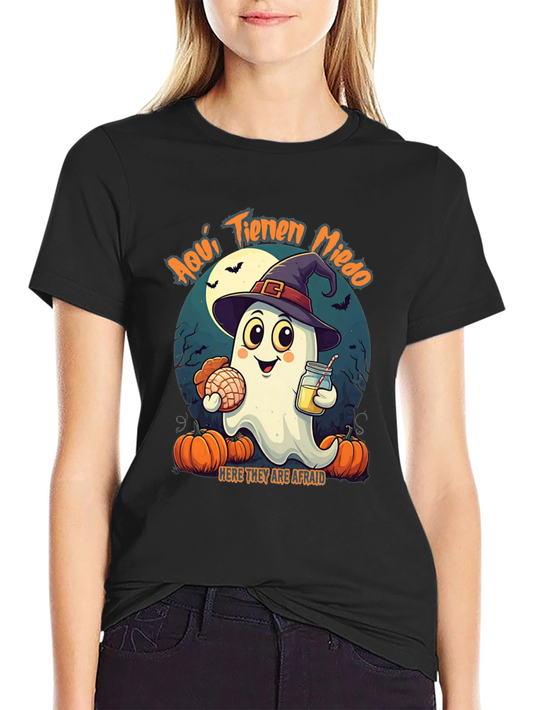 Halloween Ghost T-Shirt - Aquí Tienen Miedo