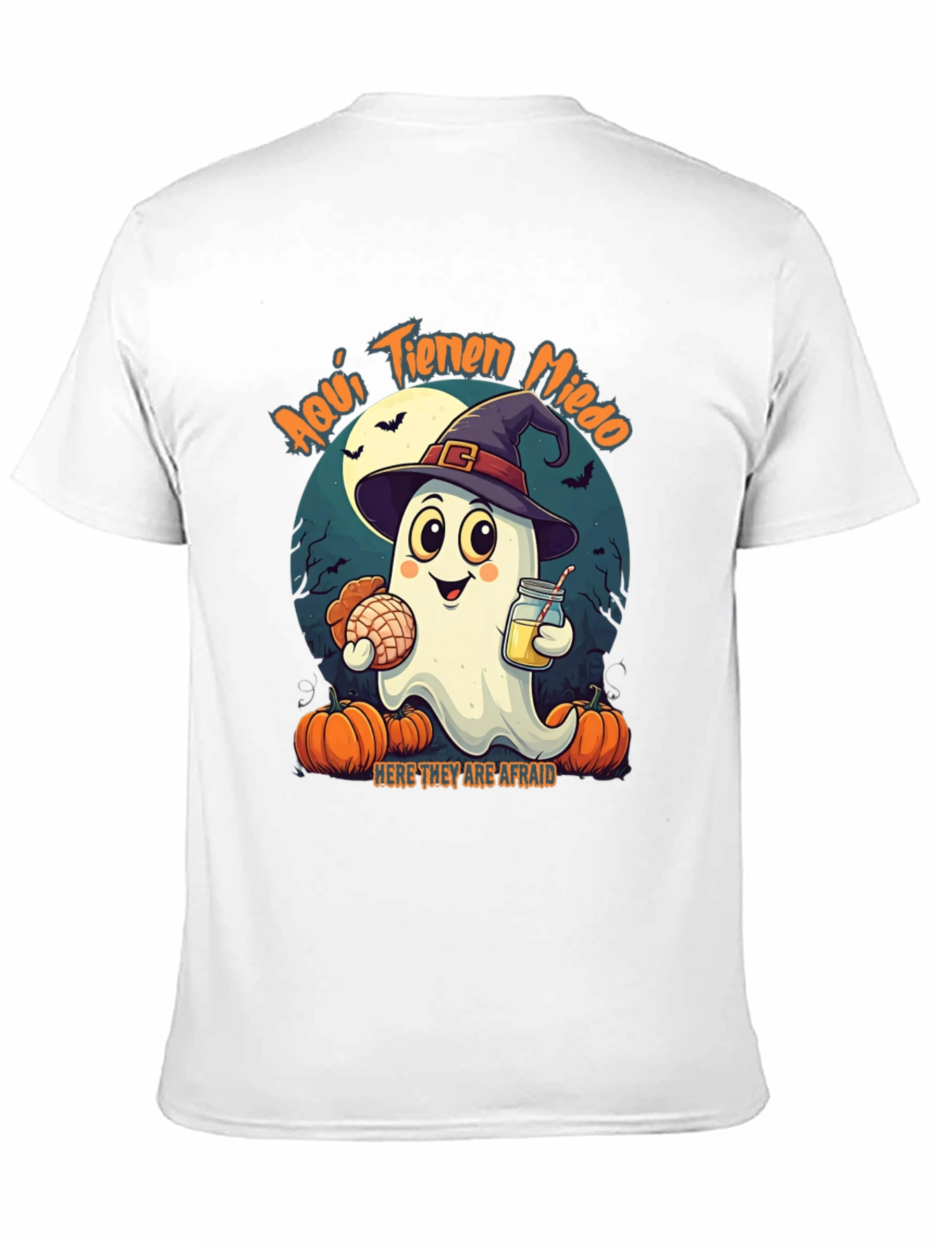 Halloween Ghost T-Shirt - Aquí Tienen Miedo