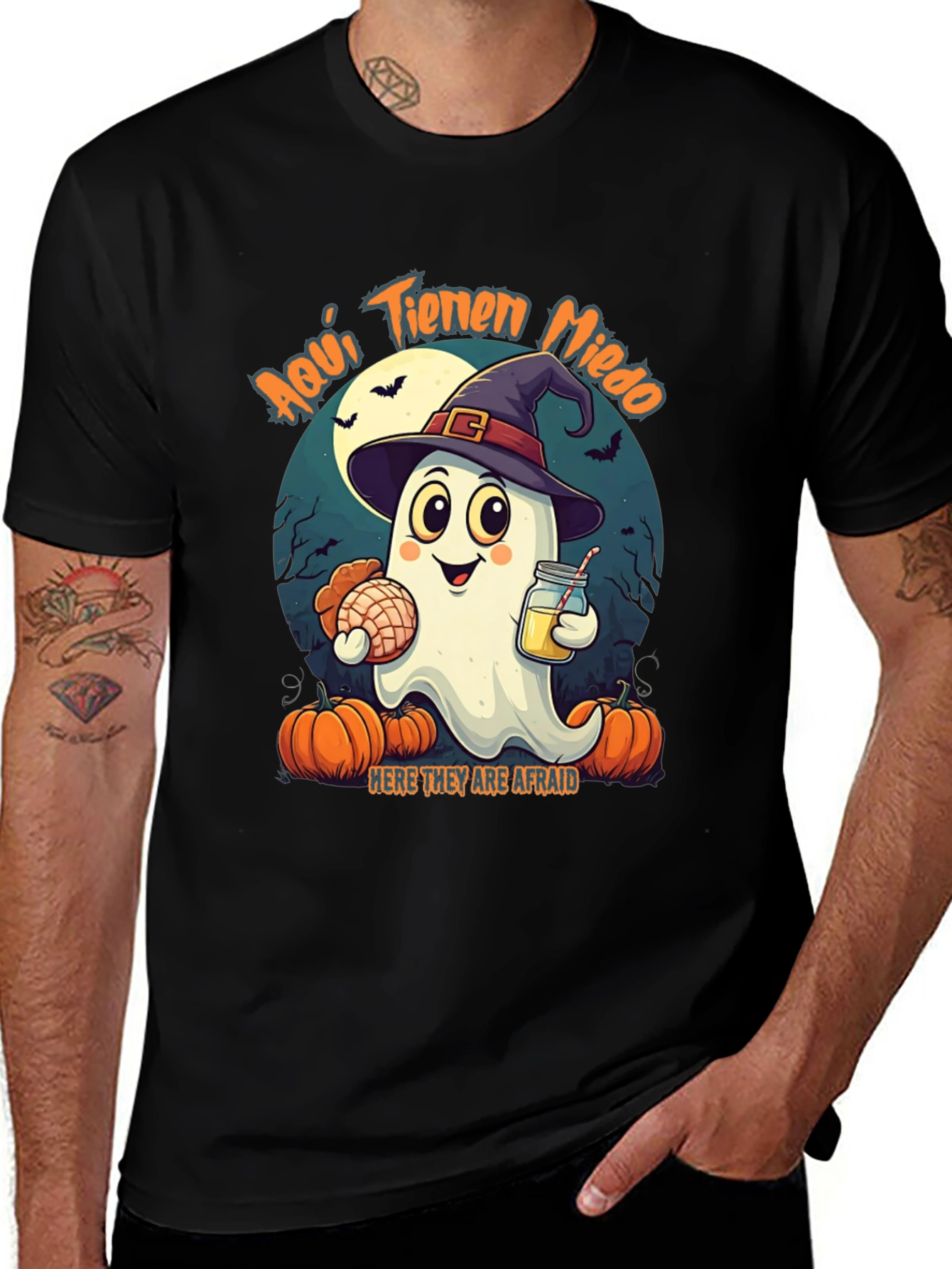 Halloween Ghost T-Shirt - Aquí Tienen Miedo