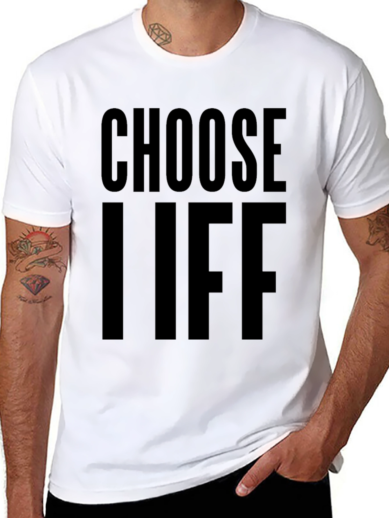 Choose Life Graphic Tee - Soft Cotton Blend Shirt