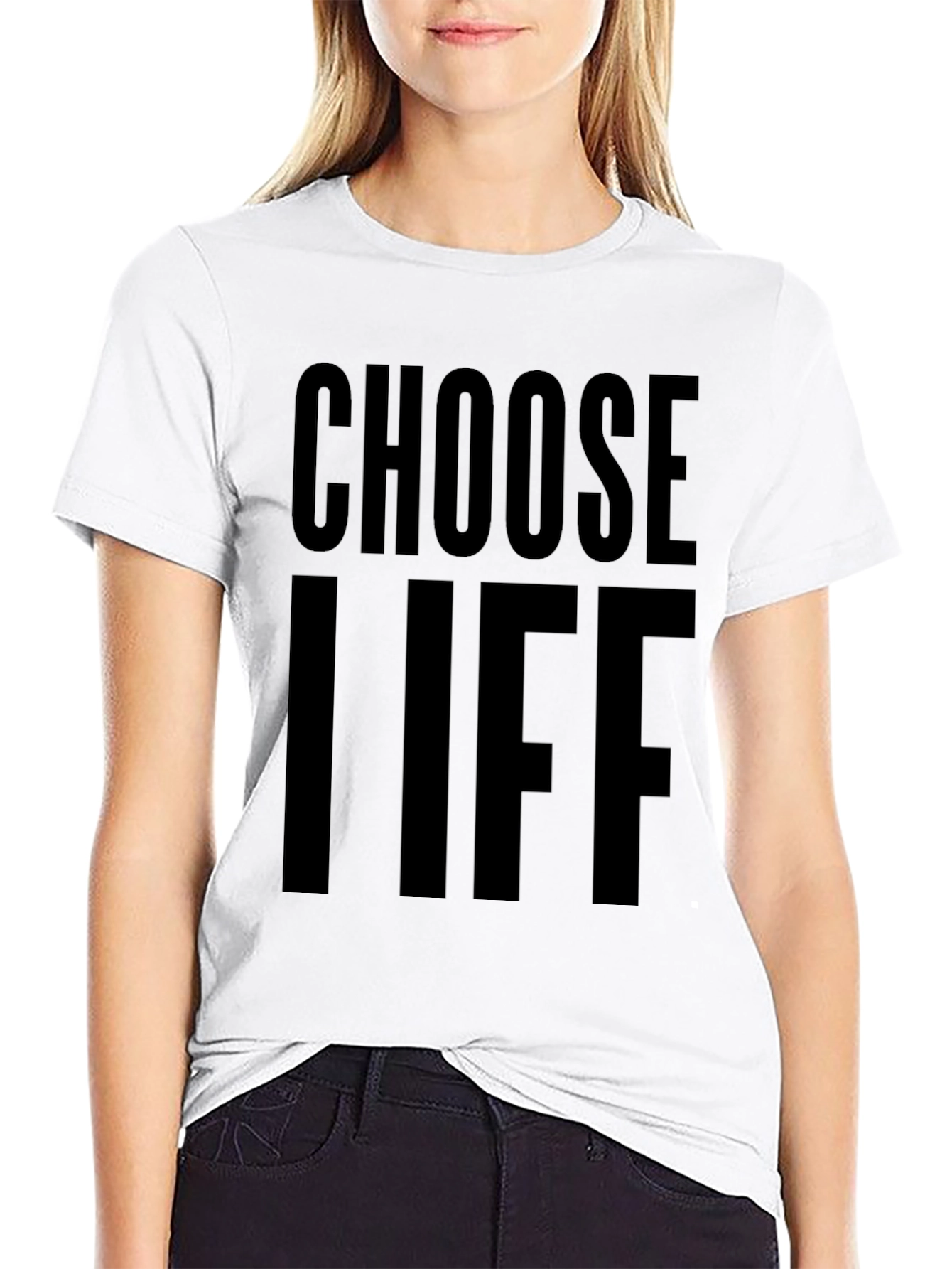 Choose Life Graphic Tee - Soft Cotton Blend Shirt