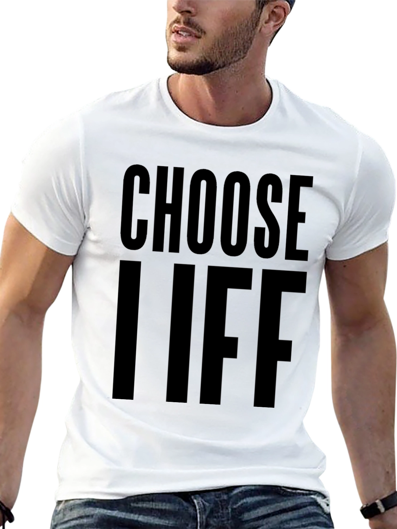 Choose Life Graphic Tee - Soft Cotton Blend Shirt
