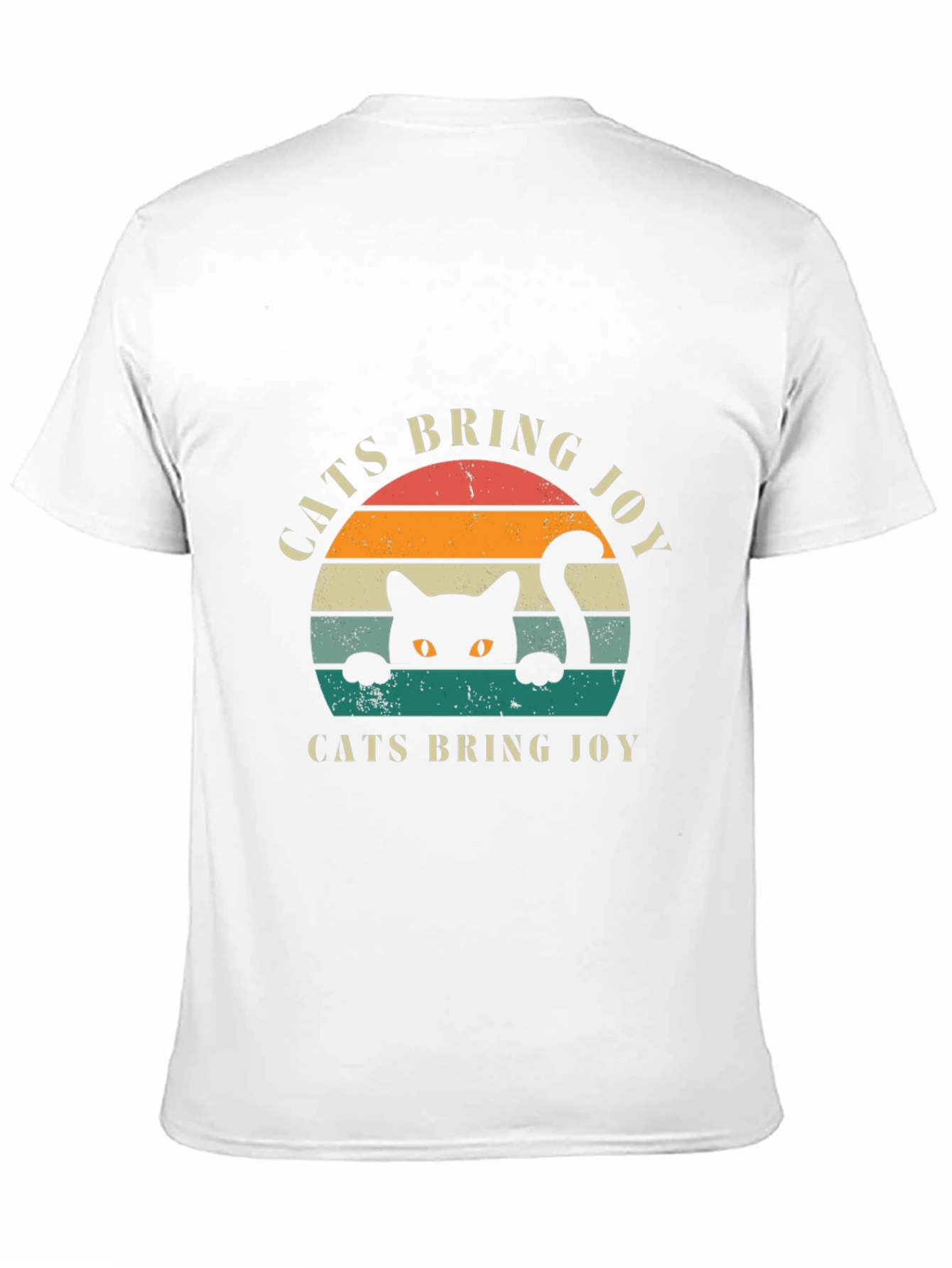 Cats Bring Joy Retro Graphic T-Shirt