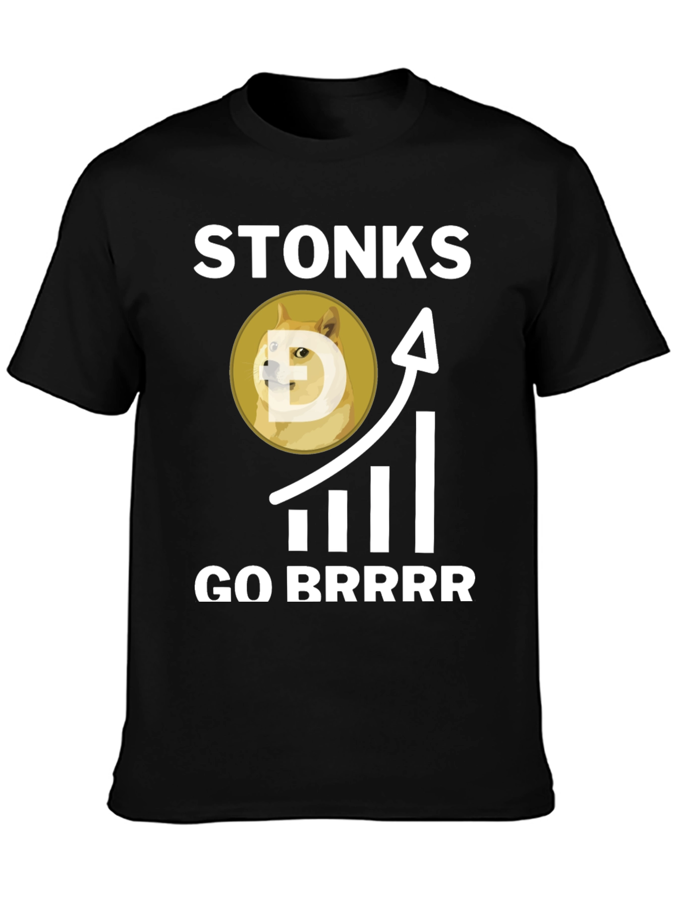 Stonks Go Brrrr Dogecoin Meme T-Shirt