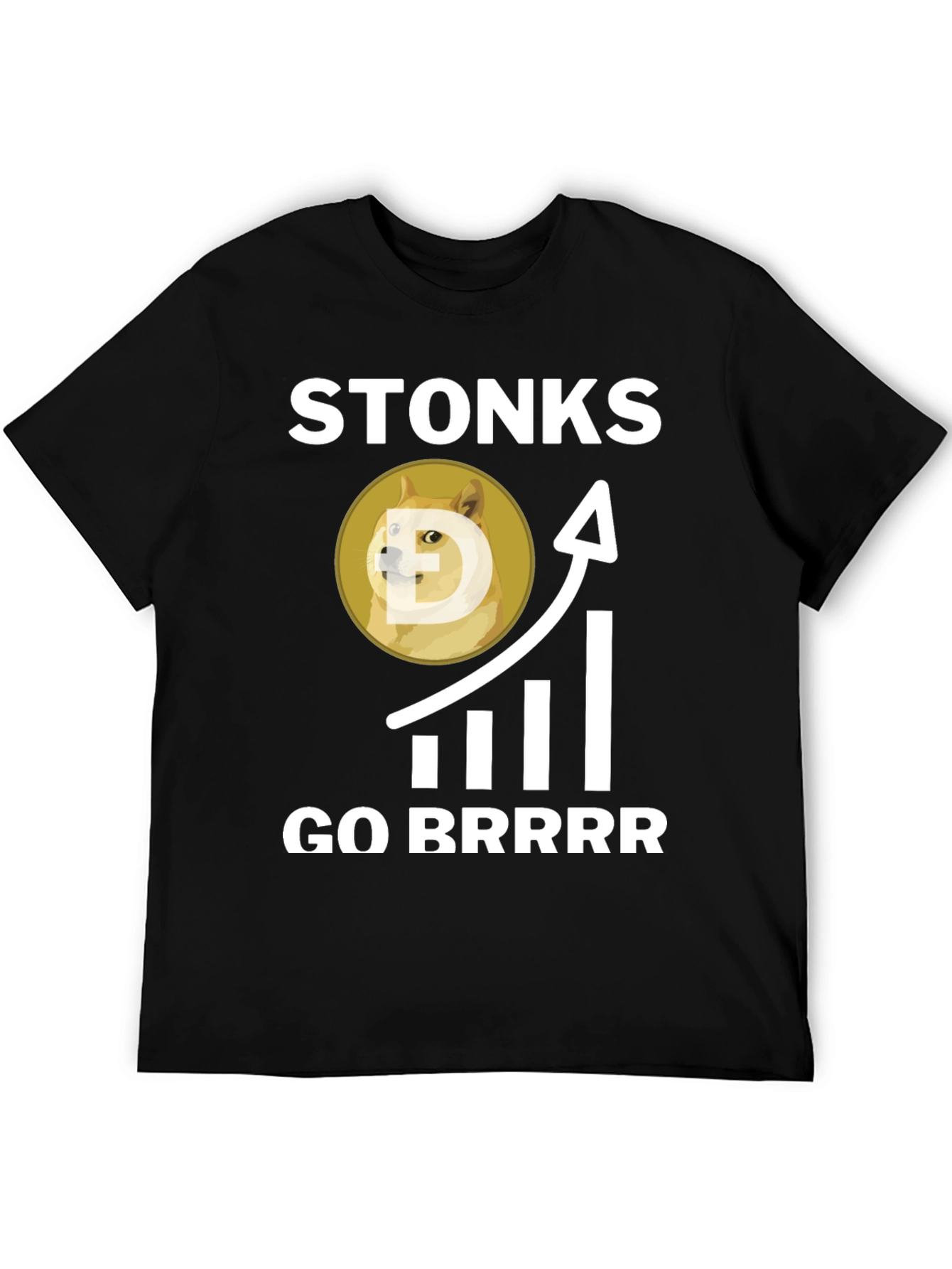 Stonks Go Brrrr Dogecoin Meme T-Shirt