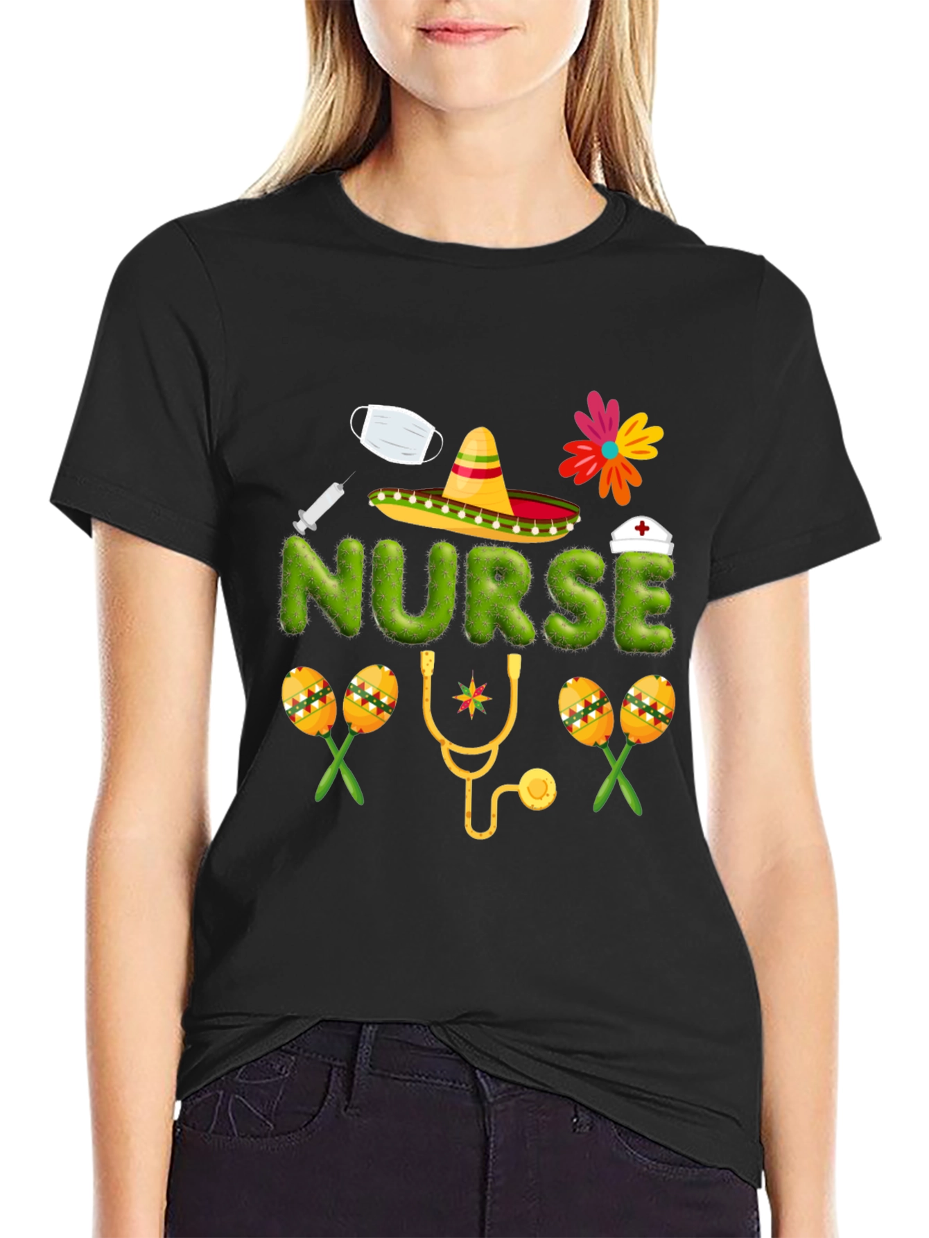 Cinco de Mayo Nurse T-Shirt - Festive Healthcare Apparel