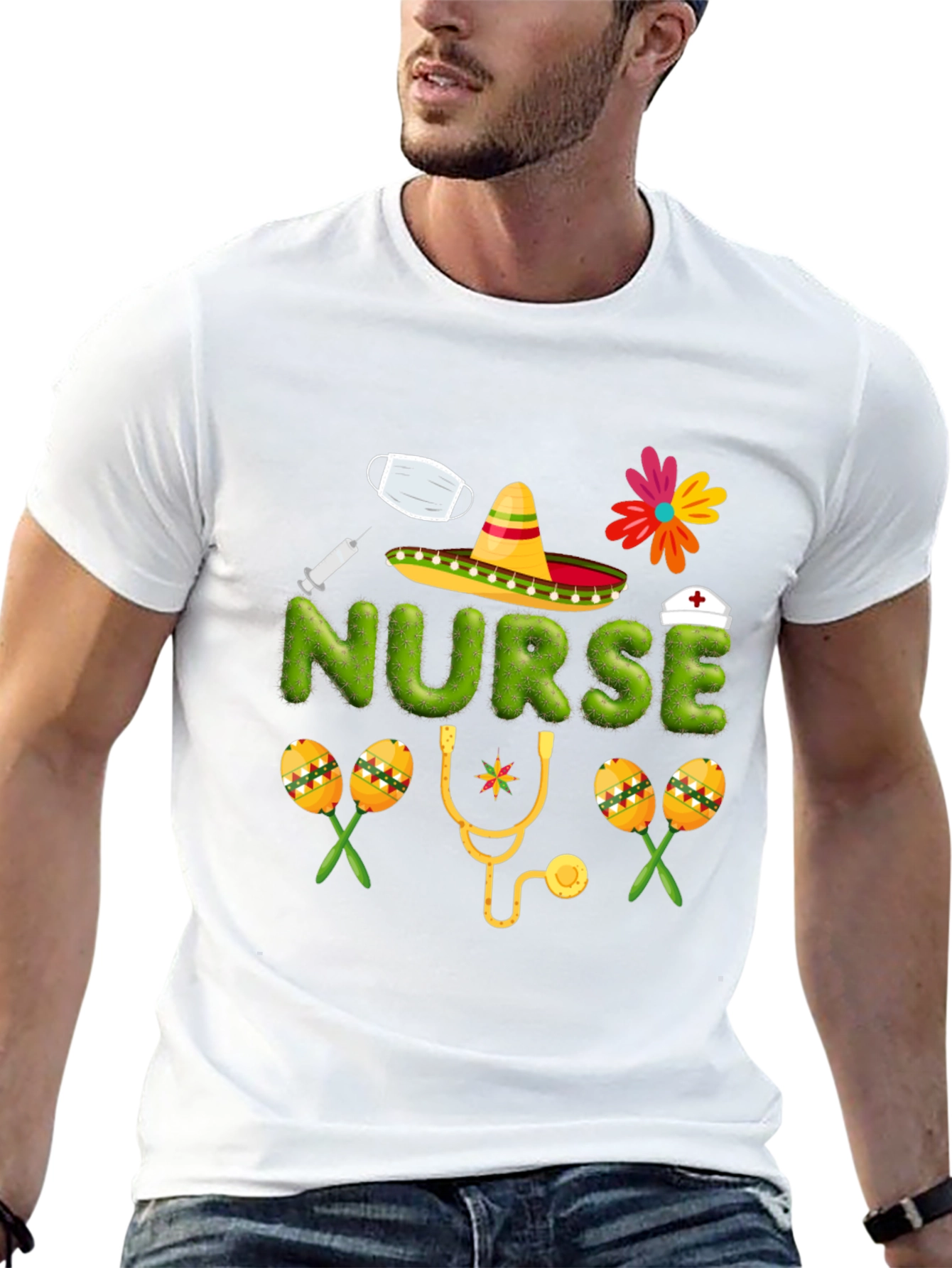 Cinco de Mayo Nurse T-Shirt - Festive Healthcare Apparel