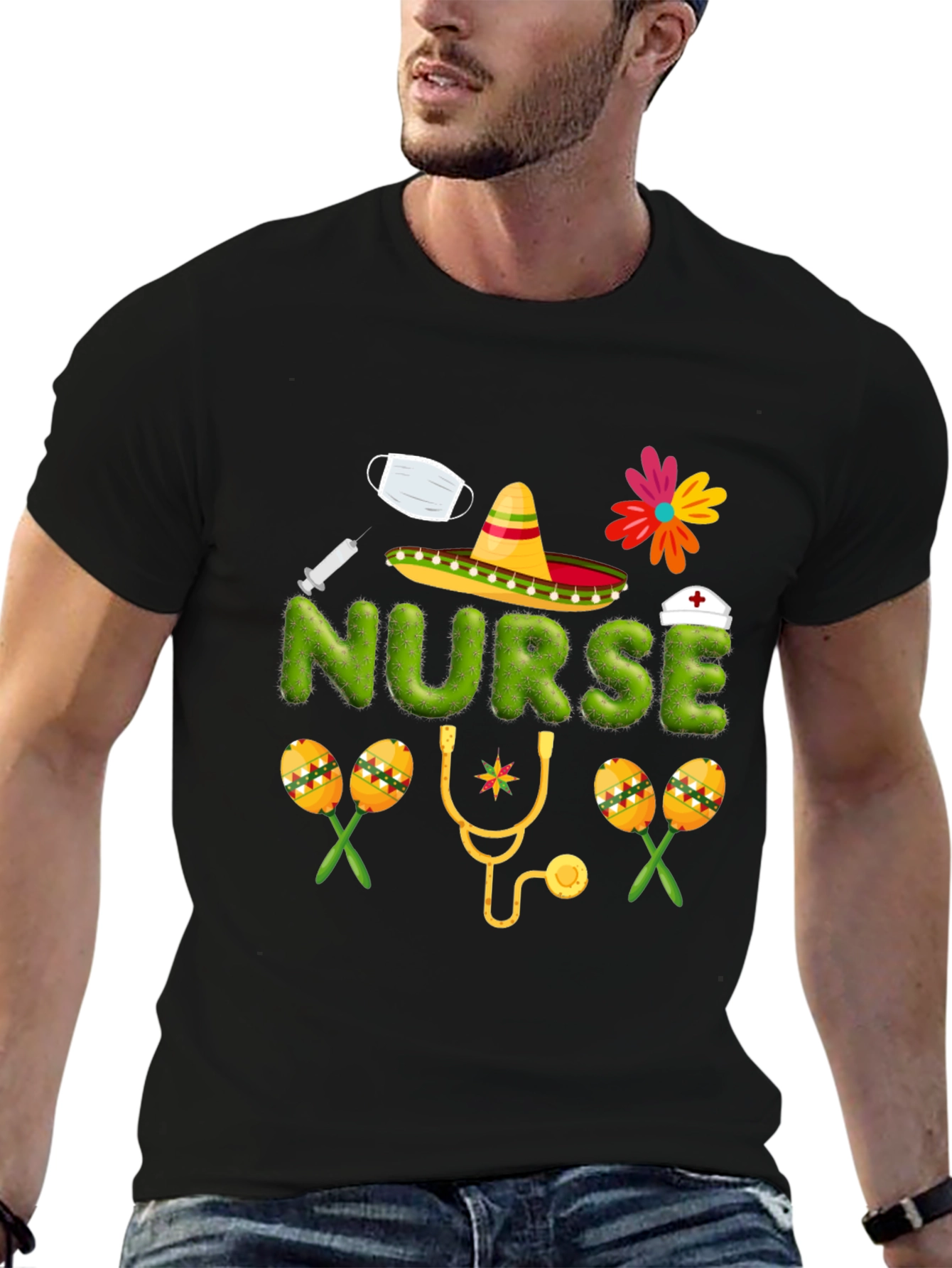Cinco de Mayo Nurse T-Shirt - Festive Healthcare Apparel