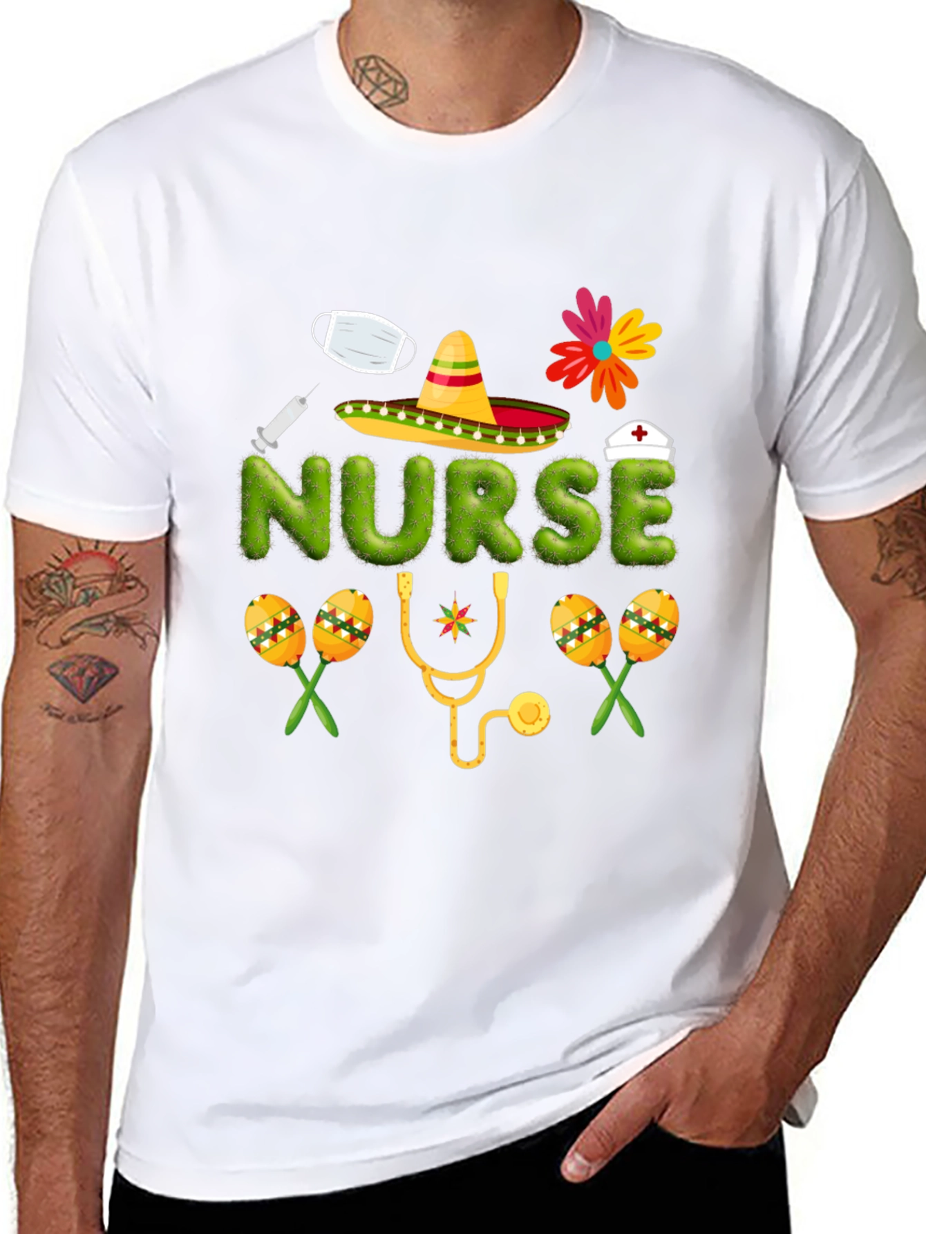 Cinco de Mayo Nurse T-Shirt - Festive Healthcare Apparel