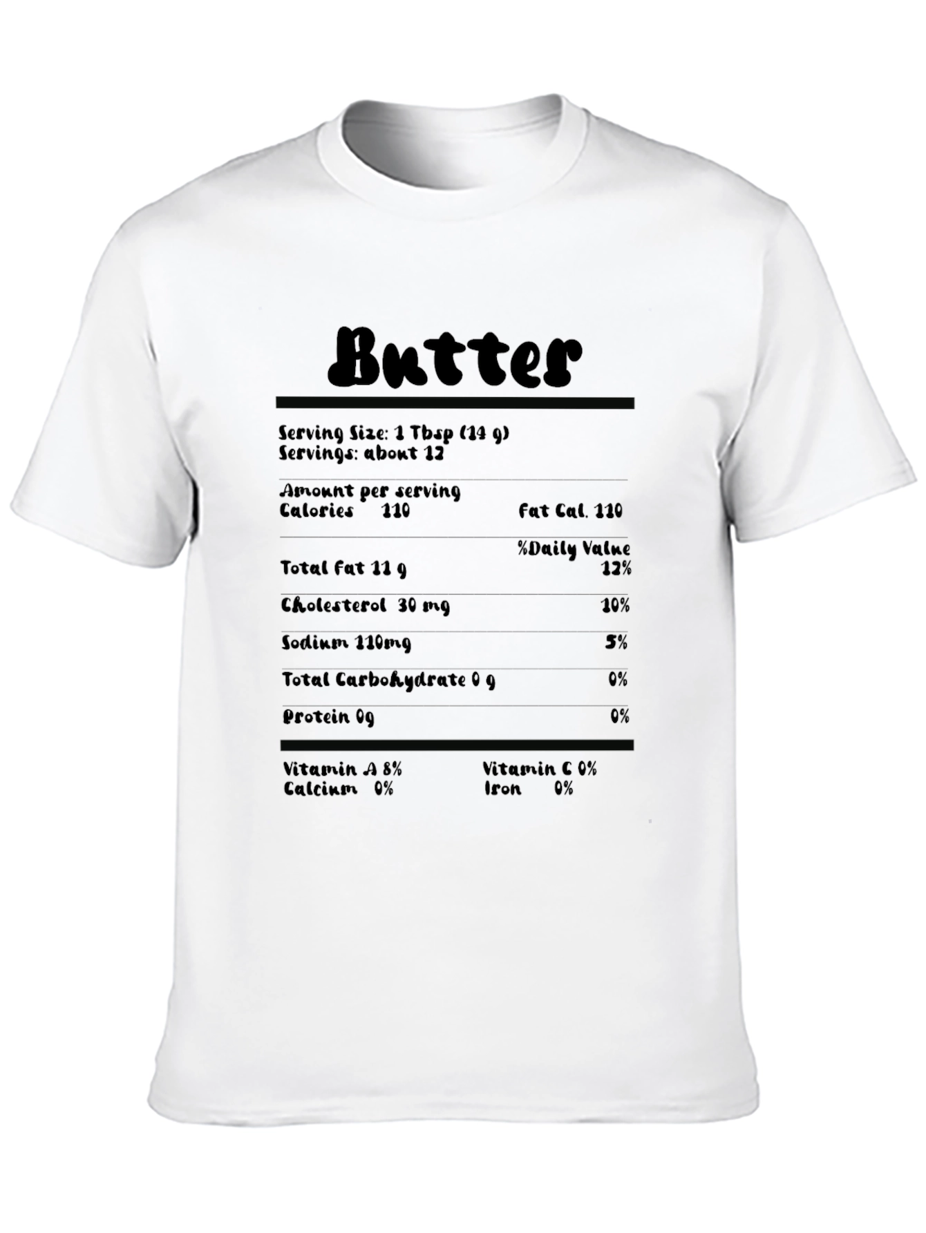 Butter Nutrition Facts T-Shirt
