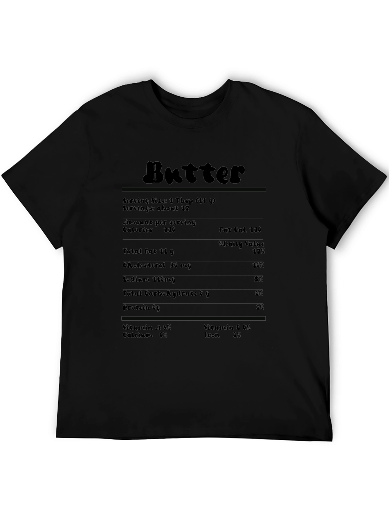 Butter Nutrition Facts T-Shirt