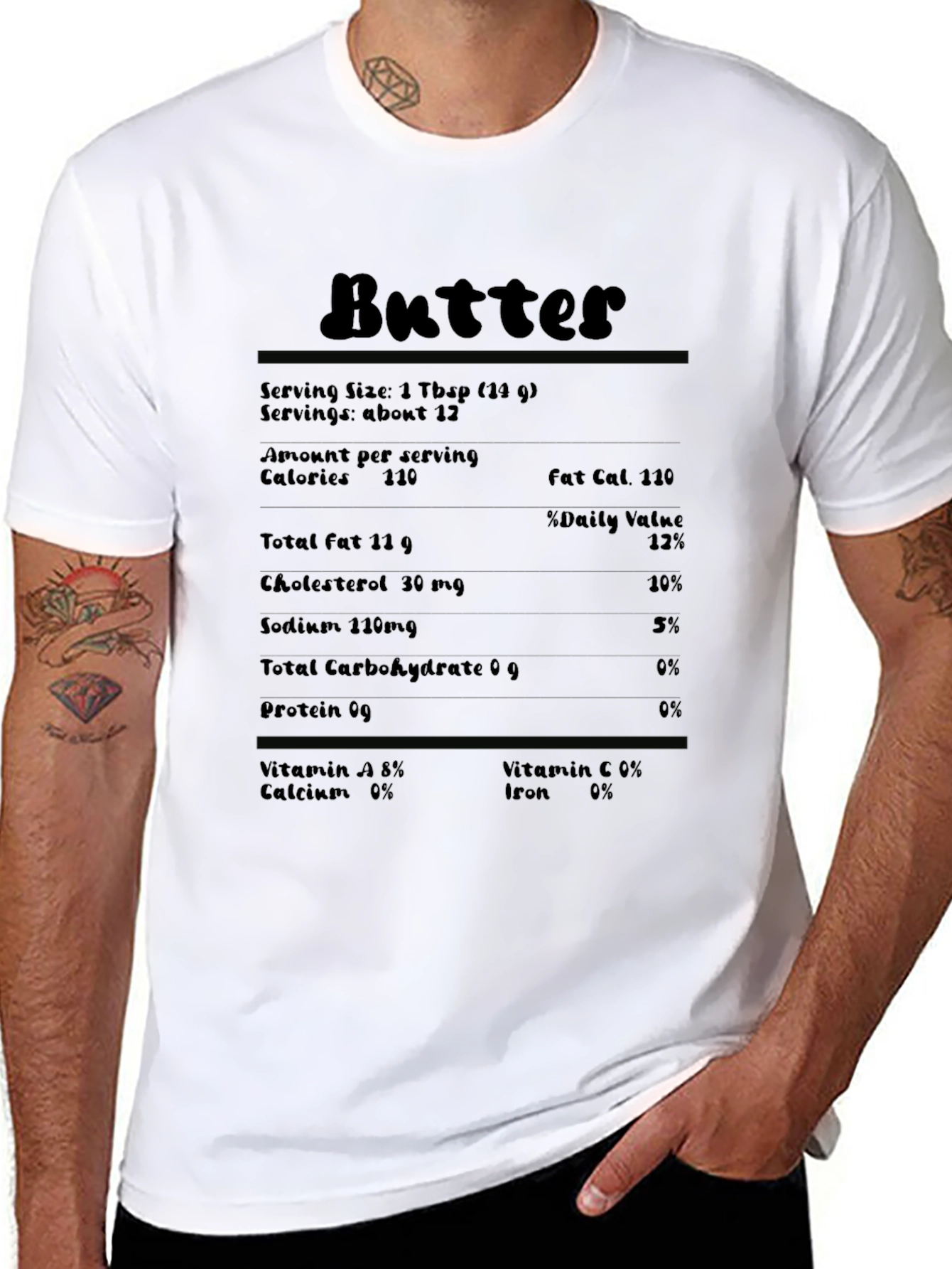 Butter Nutrition Facts T-Shirt