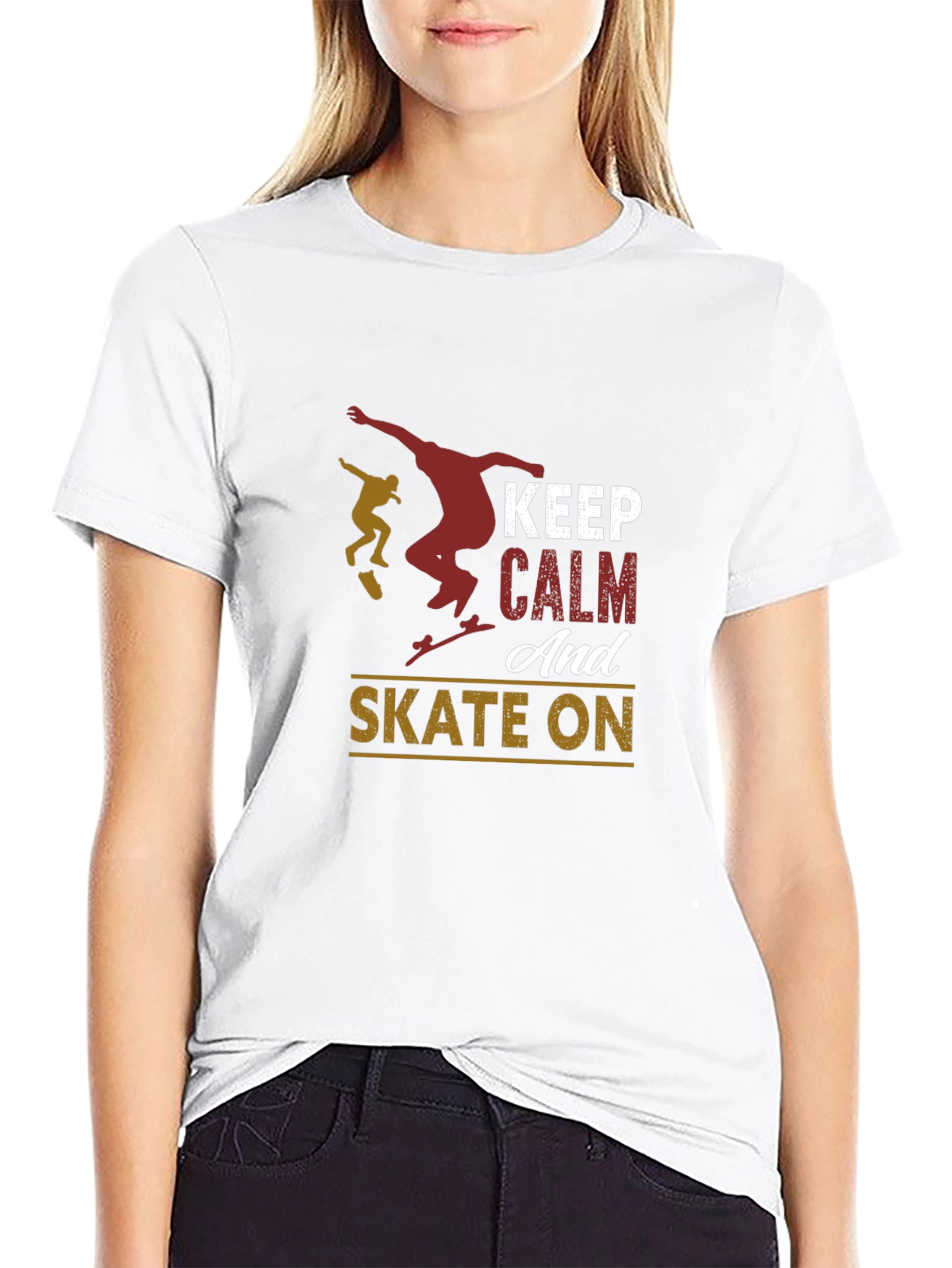 Keep Calm and Skate On T-Shirt