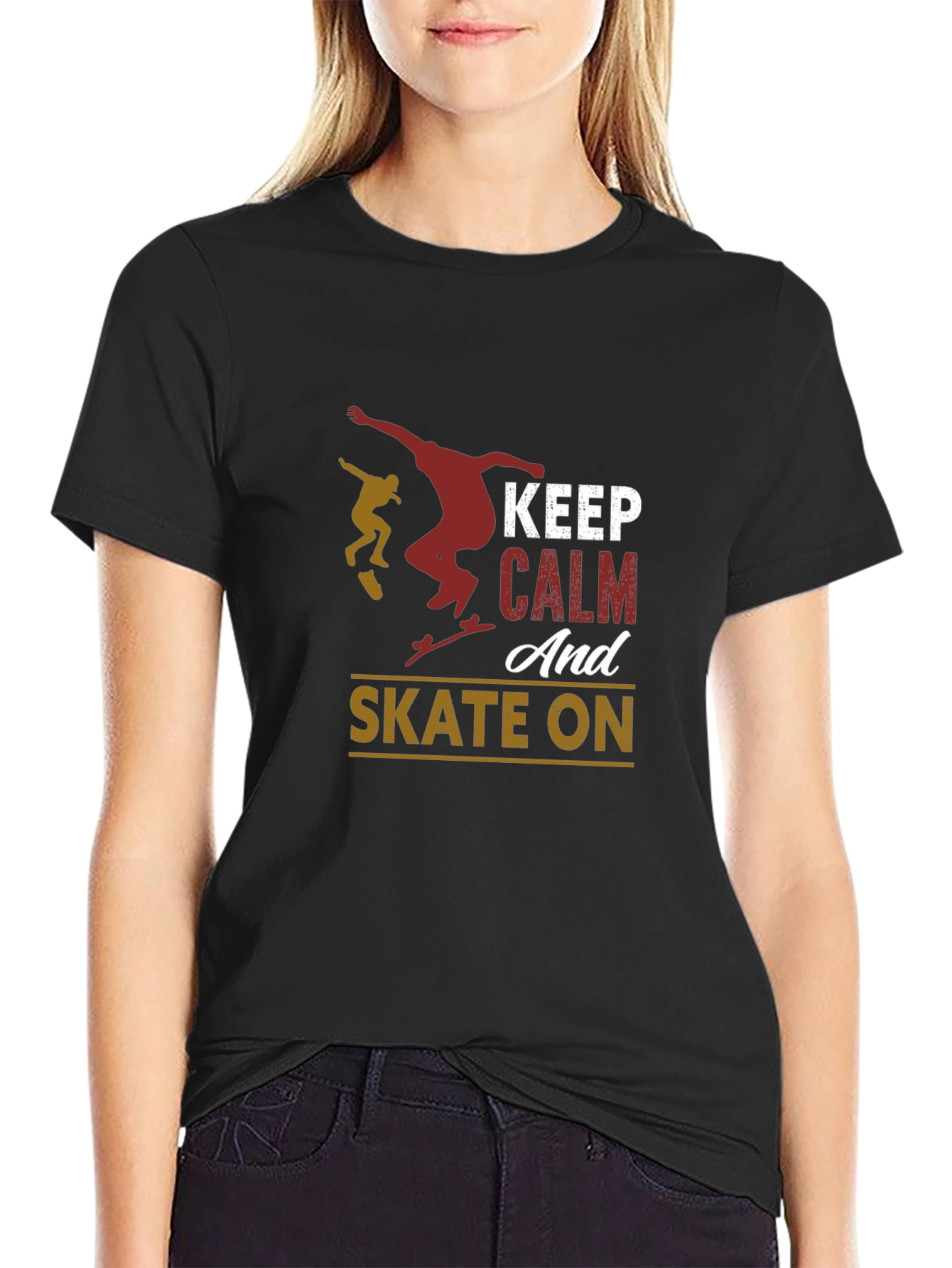 Keep Calm and Skate On T-Shirt
