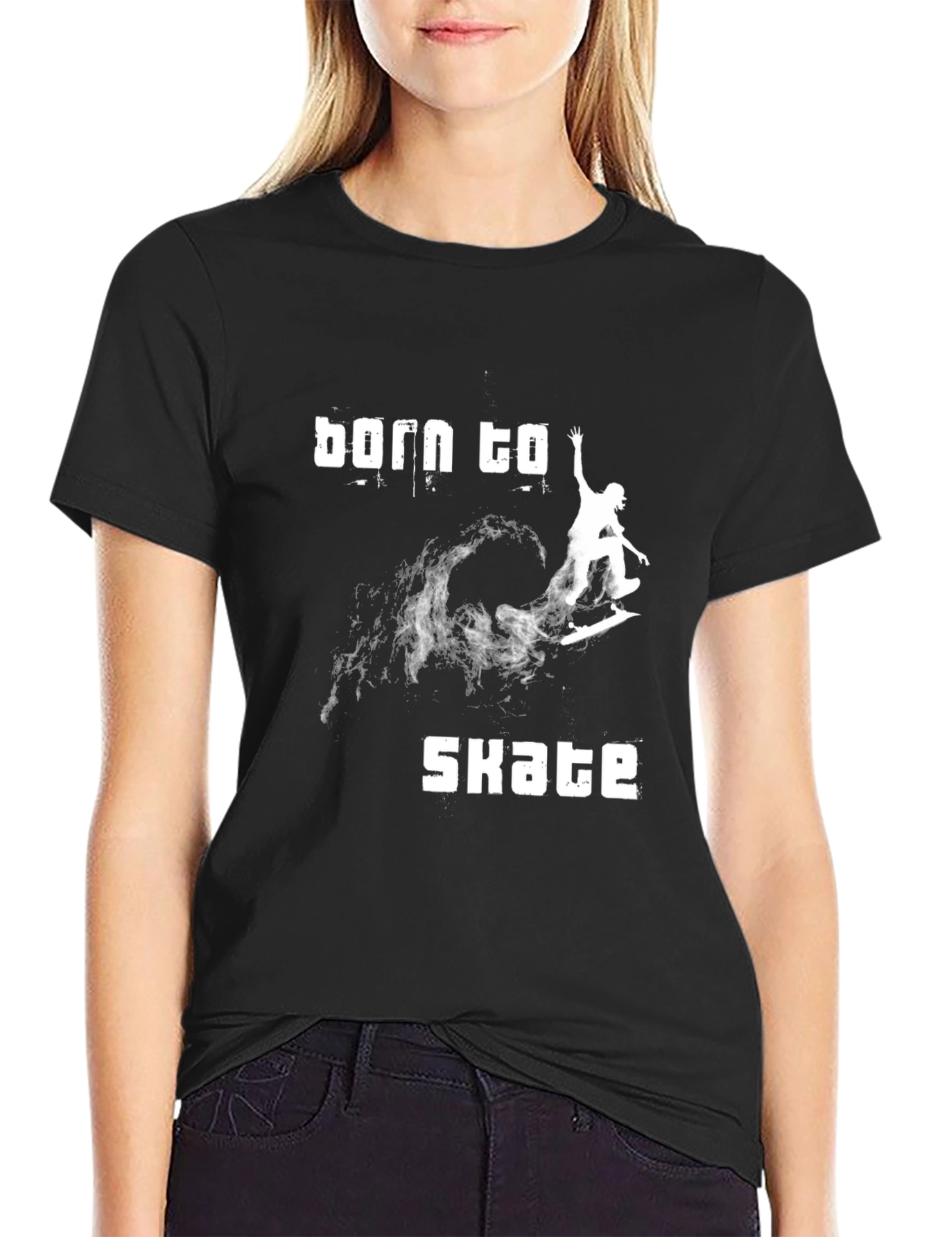 Born to Skate Graphic Tee - Black