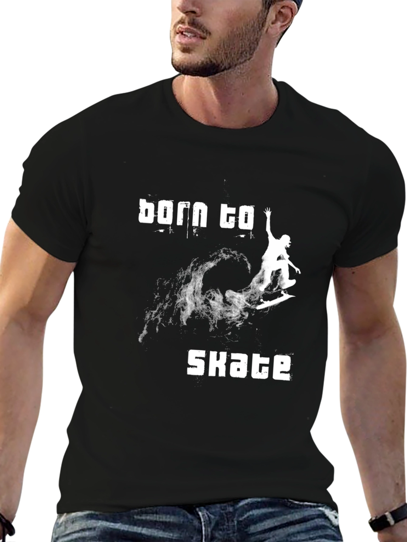 Born to Skate Graphic Tee - Black