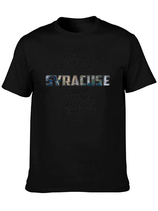 Syracuse Planets Graphic T-Shirt - Black