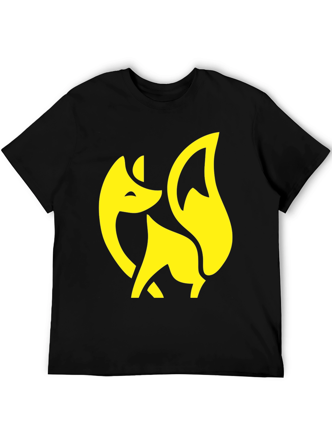 Fox Graphic Tee - Stylish Black T-Shirt