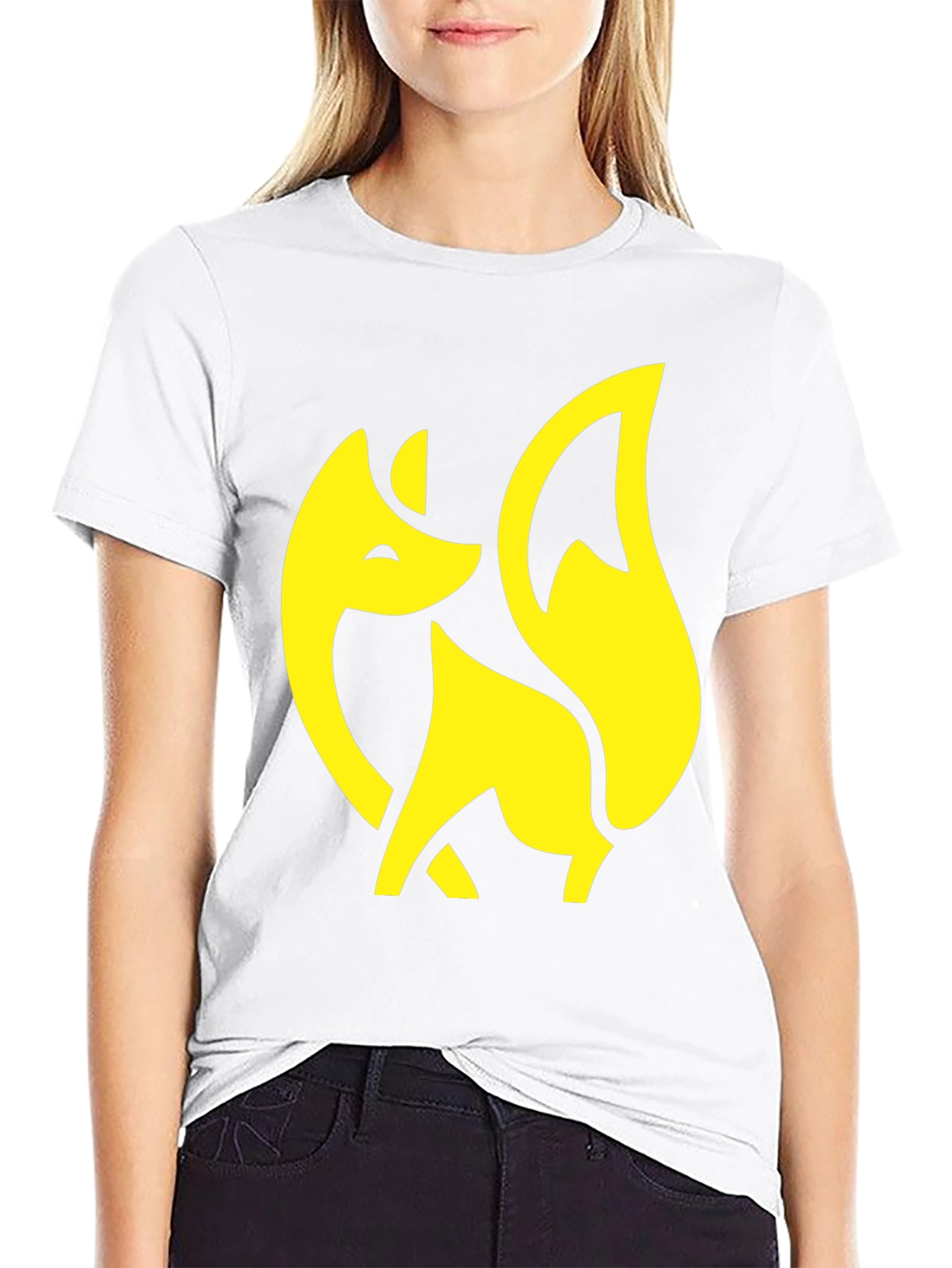 Fox Graphic Tee - Stylish Black T-Shirt
