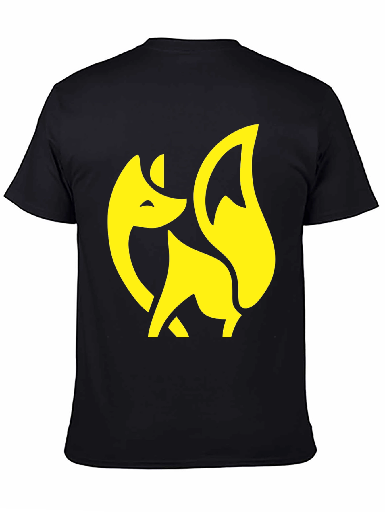 Fox Graphic Tee - Stylish Black T-Shirt