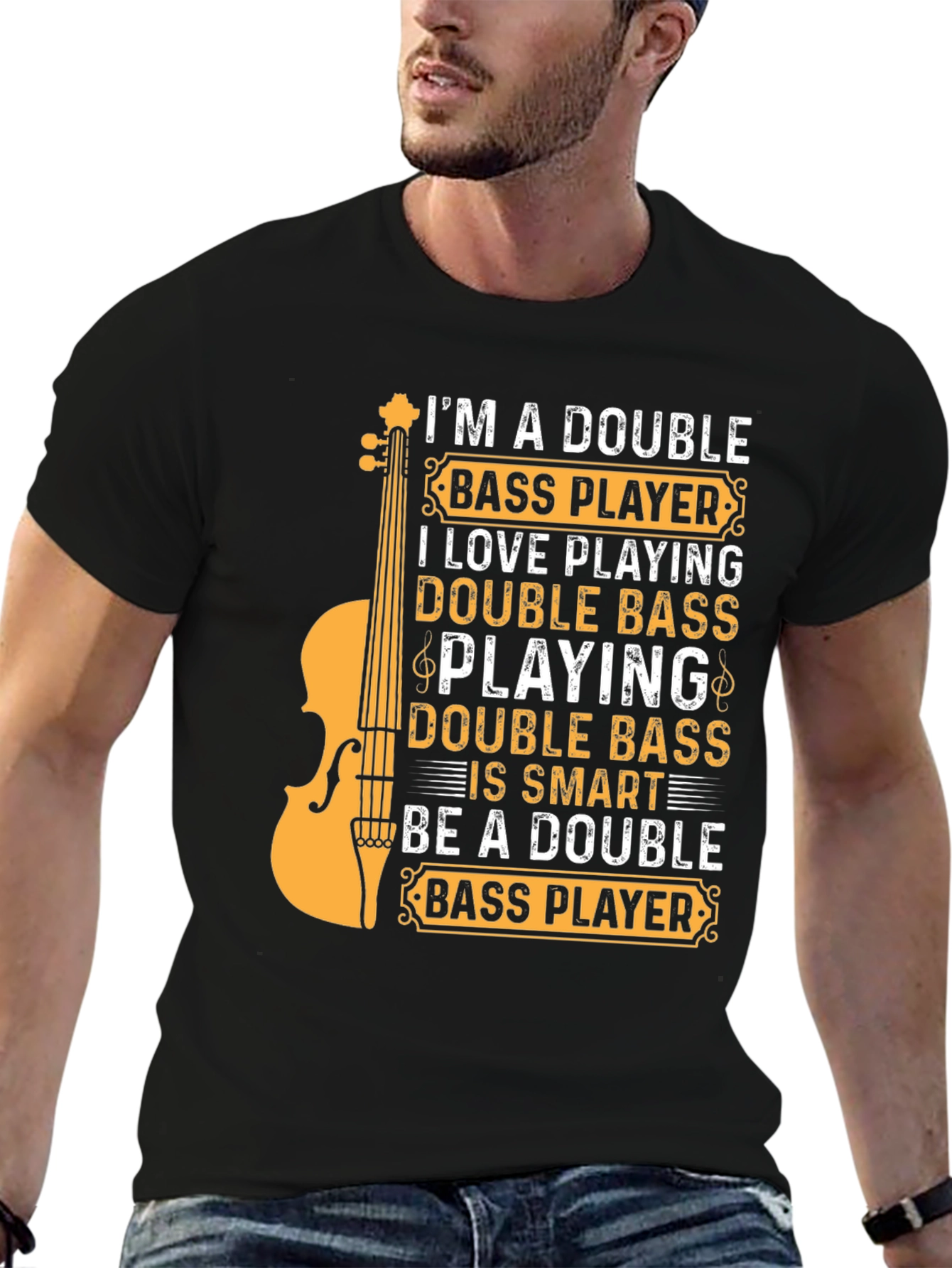 Double Bass Player T-Shirt - Musician Tee