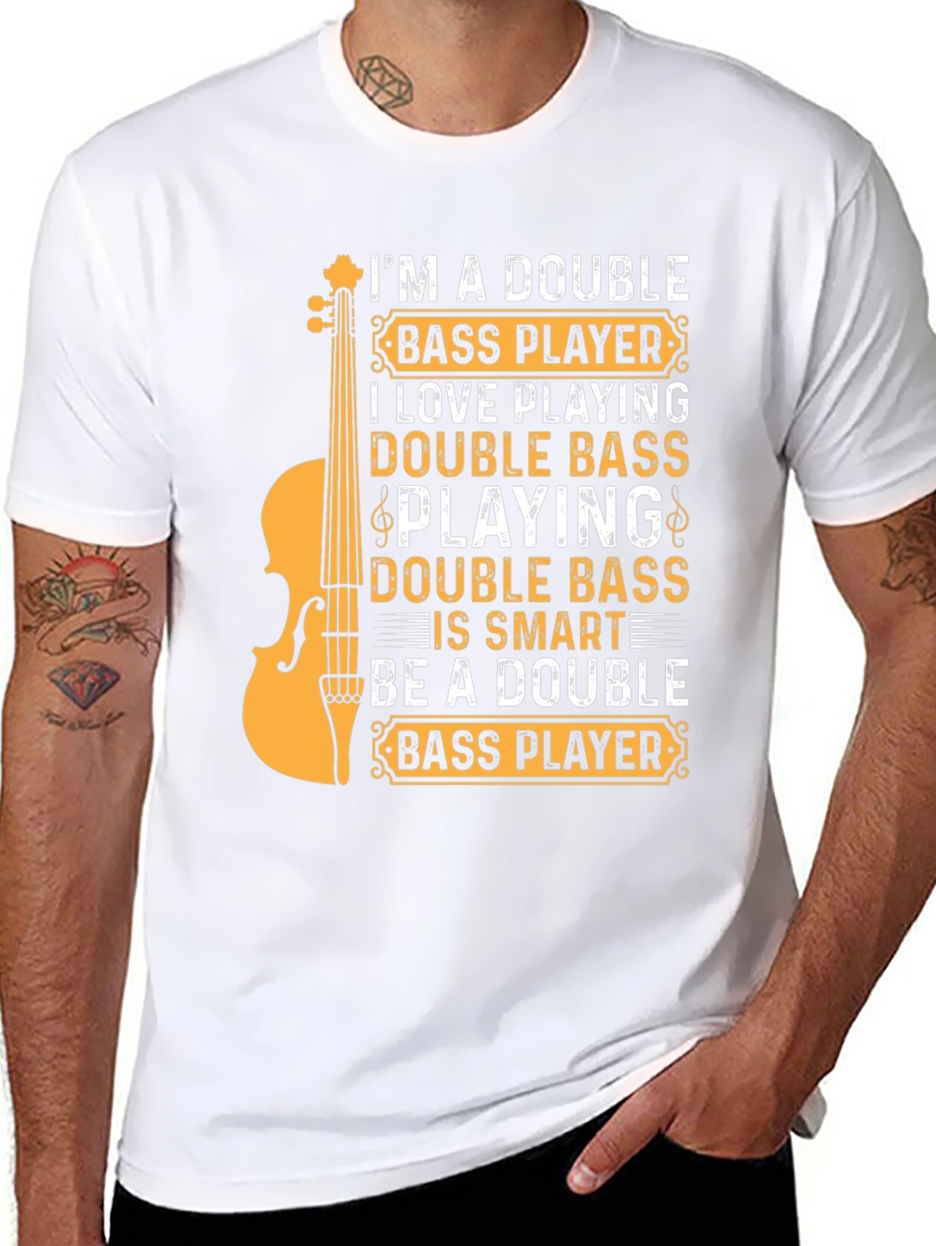 Double Bass Player T-Shirt - Musician Tee