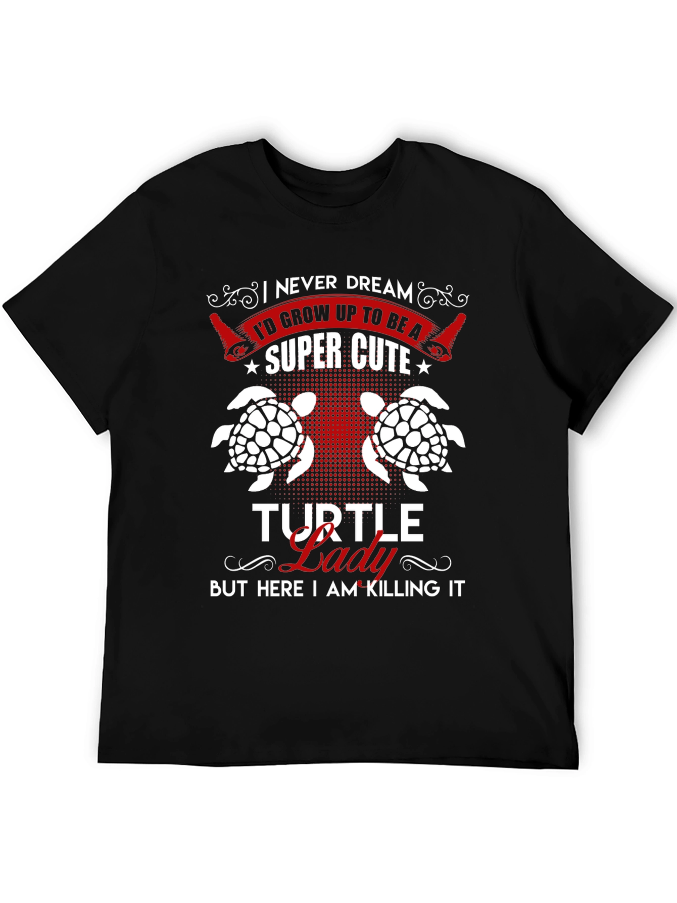 Super Cute Turtle Lady Graphic Tee