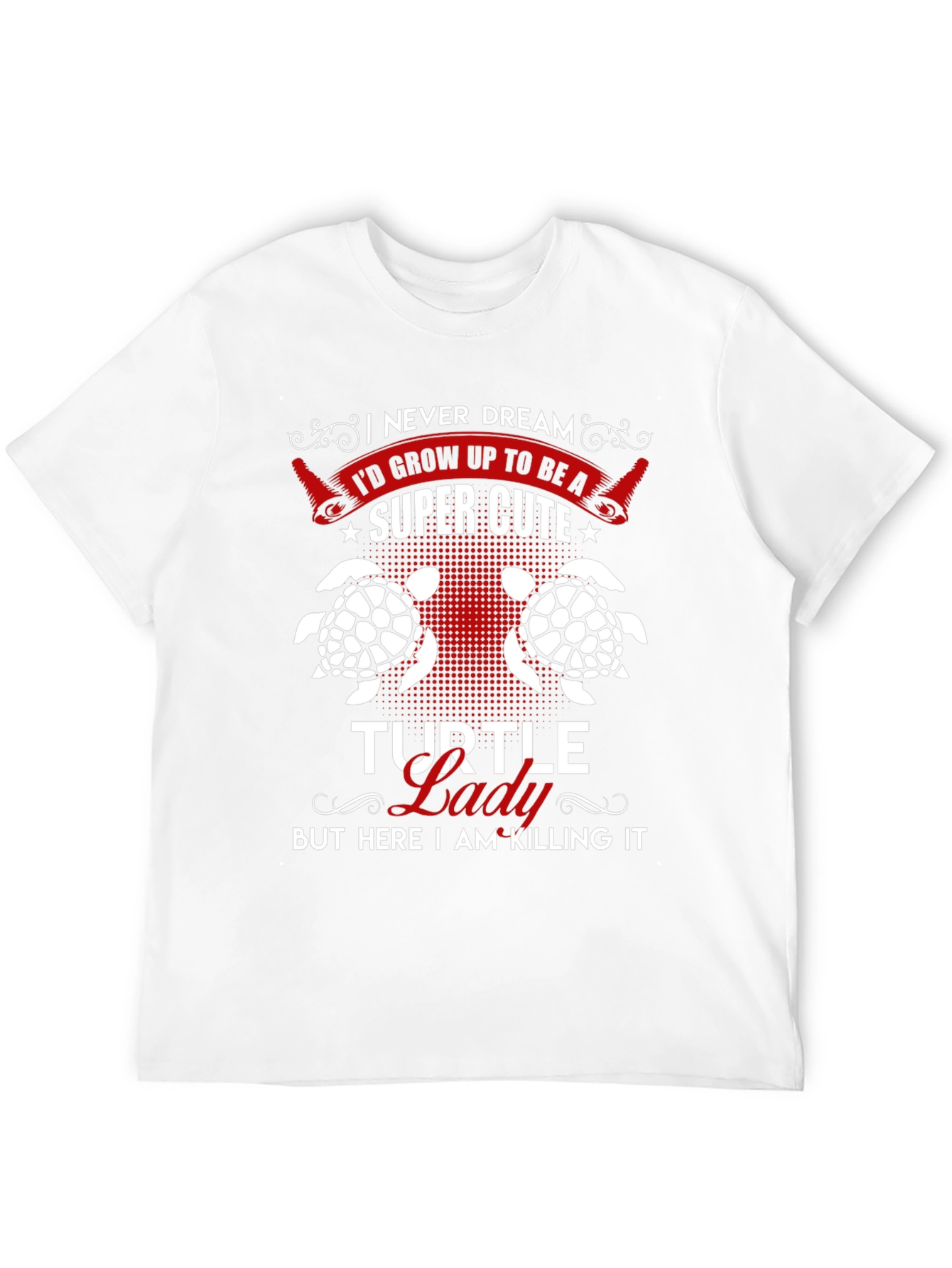 Super Cute Turtle Lady Graphic Tee