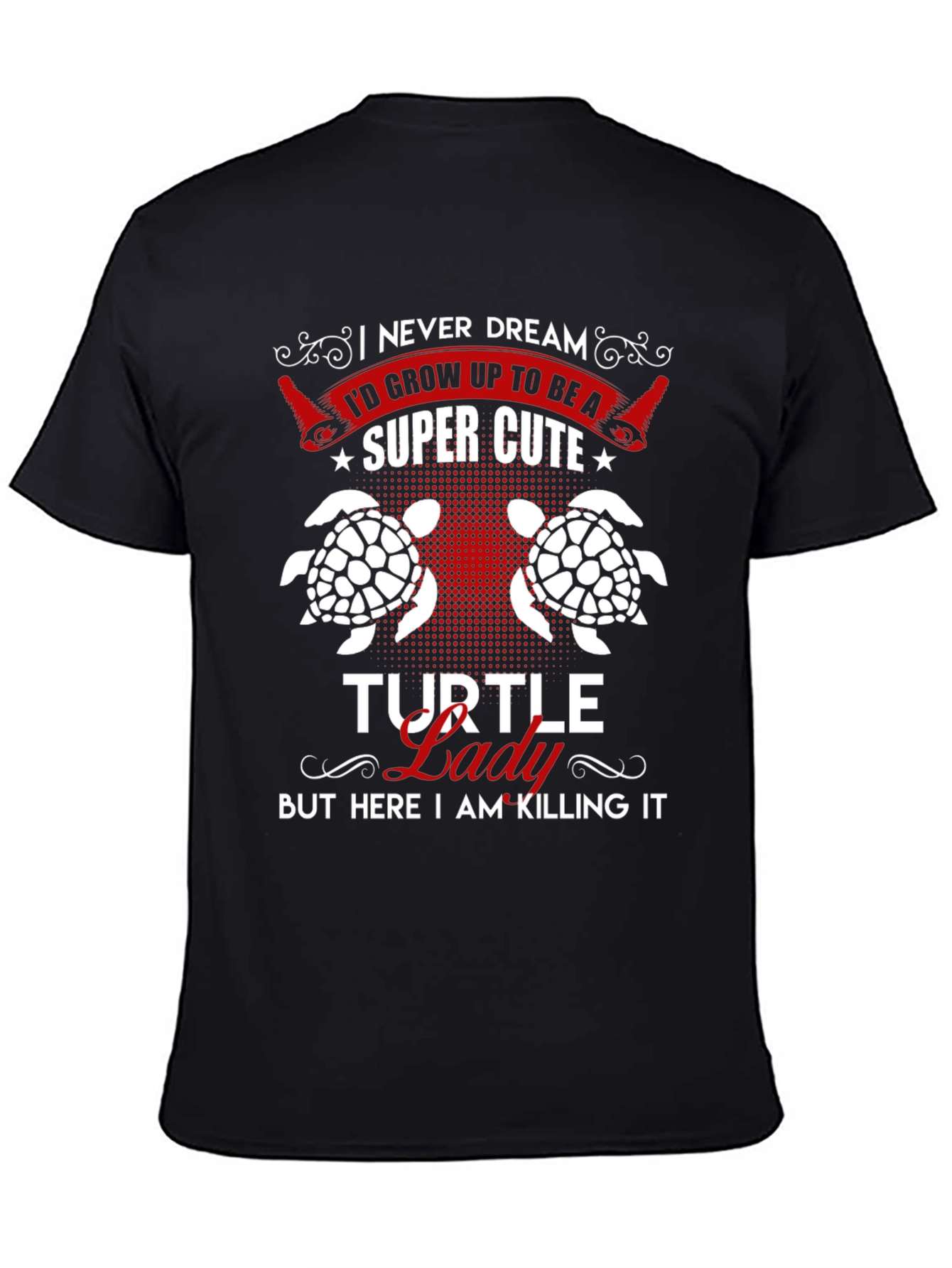 Super Cute Turtle Lady Graphic Tee