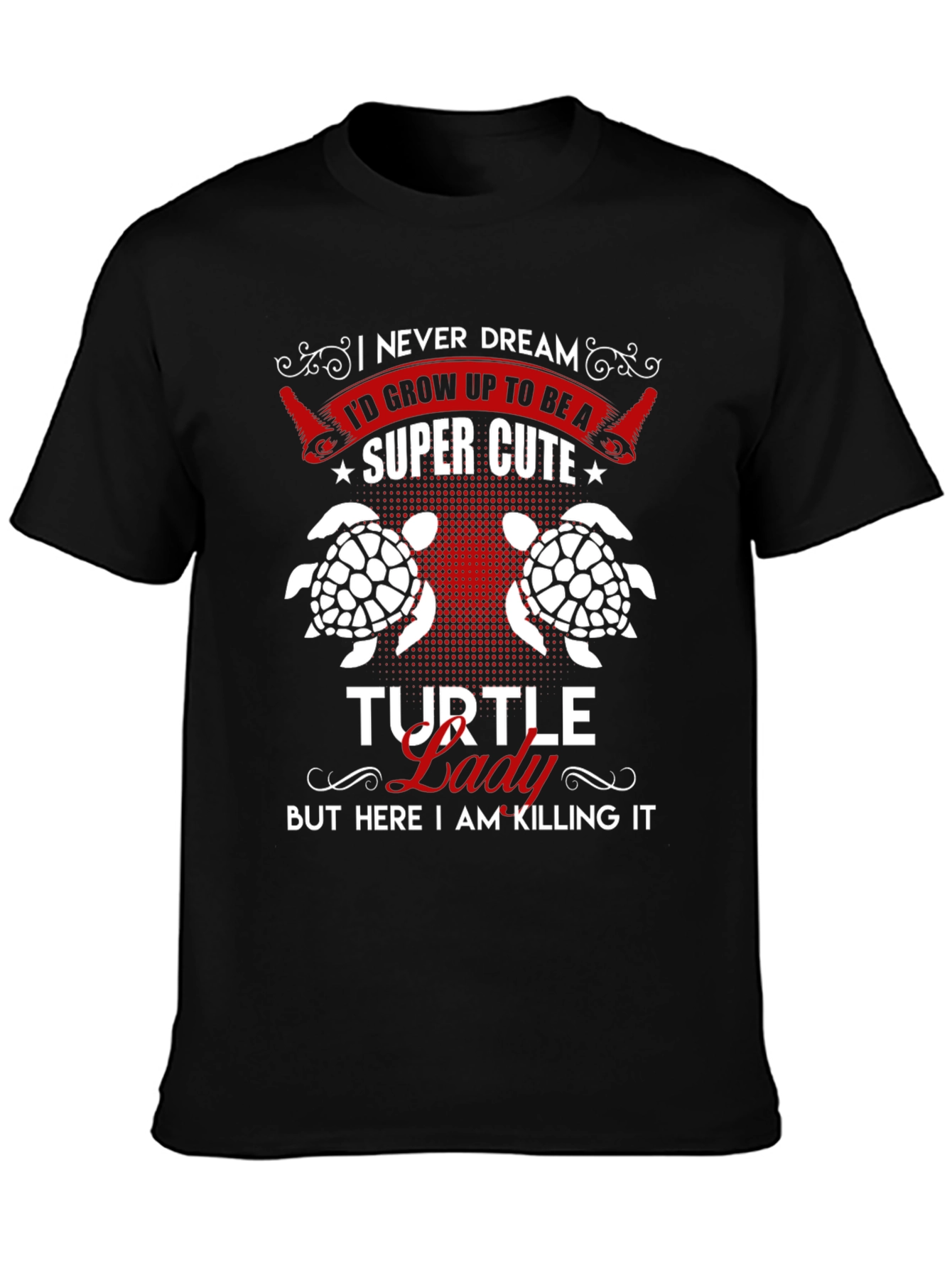 Super Cute Turtle Lady Graphic Tee