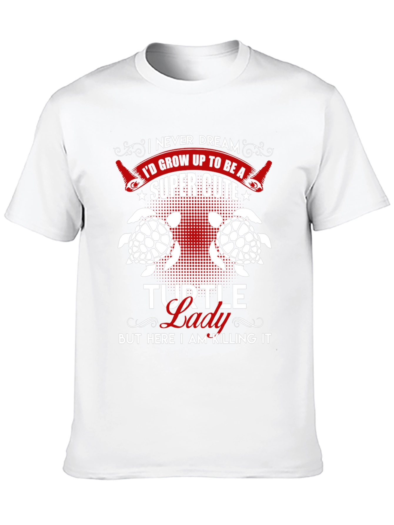 Super Cute Turtle Lady Graphic Tee