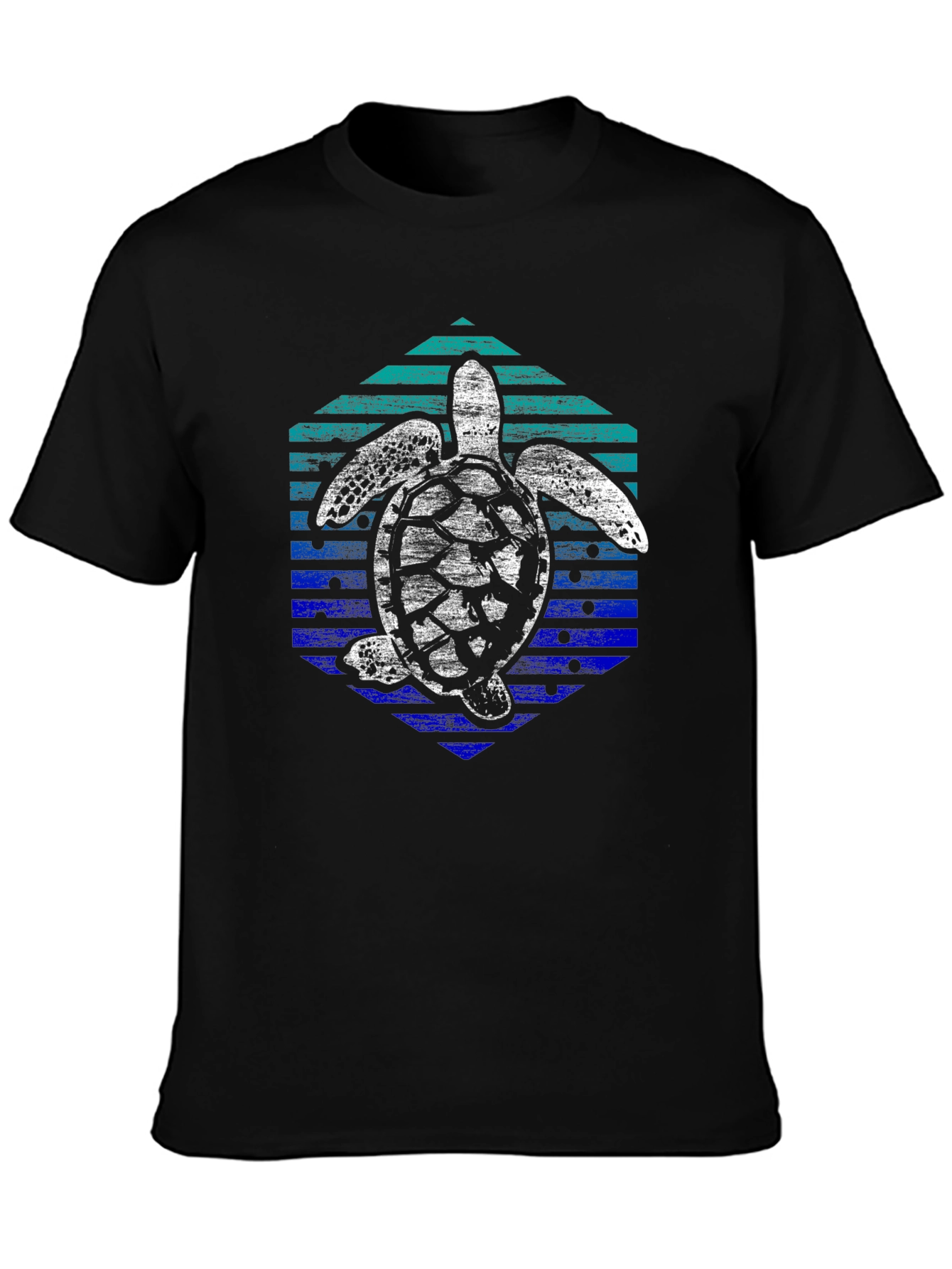 Retro Turtle Graphic Tee - Ocean Lover Shirt