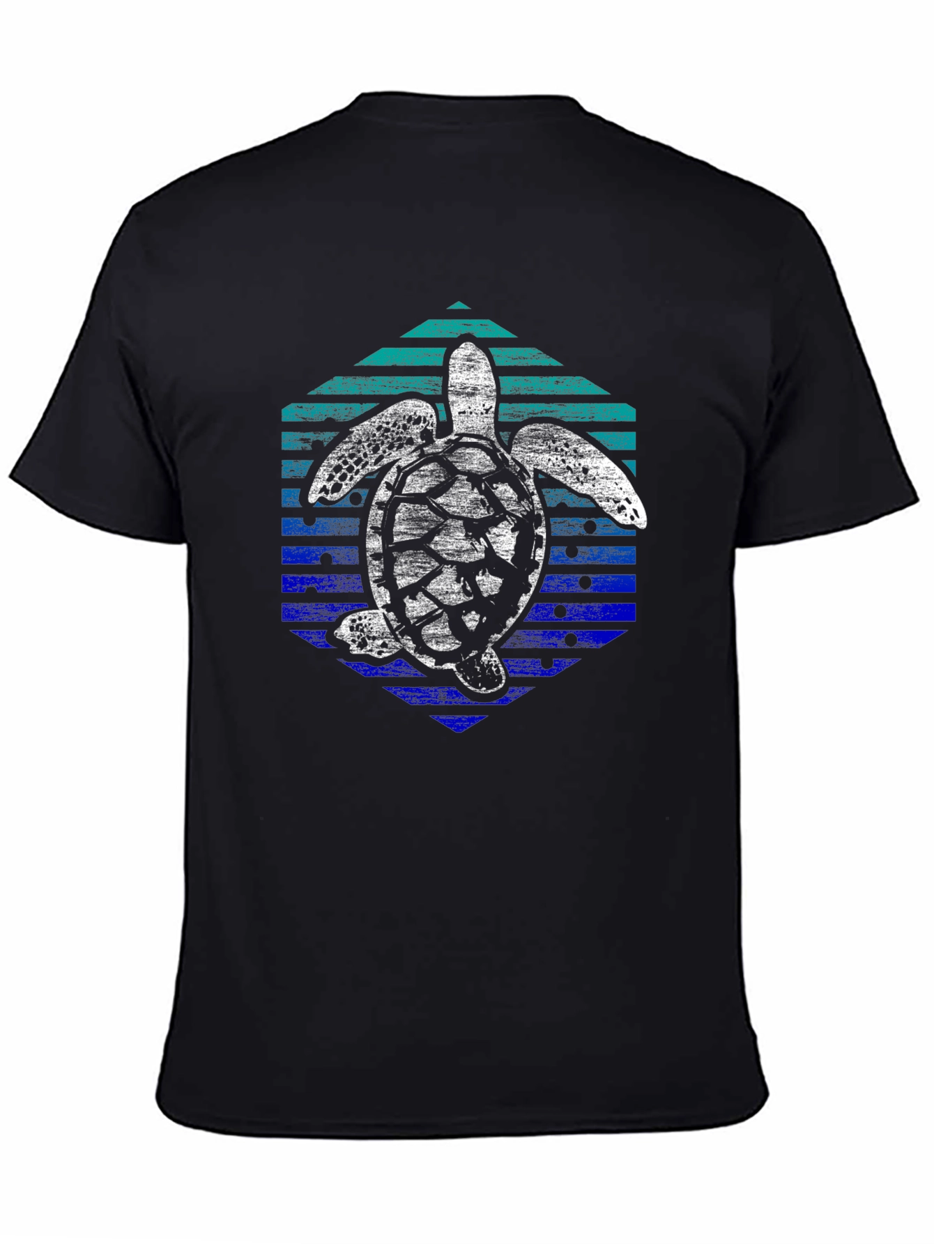 Retro Turtle Graphic Tee - Ocean Lover Shirt
