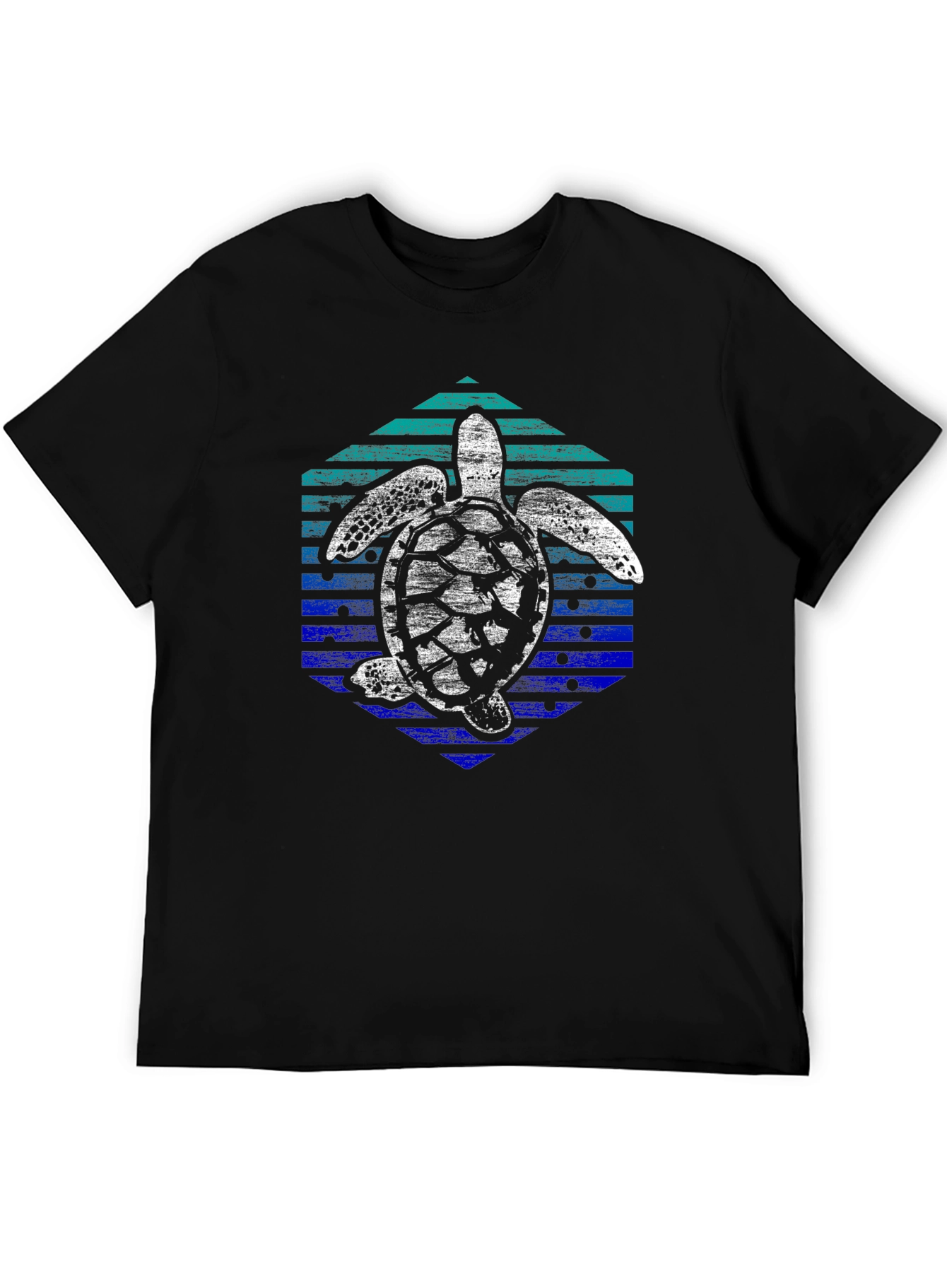 Retro Turtle Graphic Tee - Ocean Lover Shirt