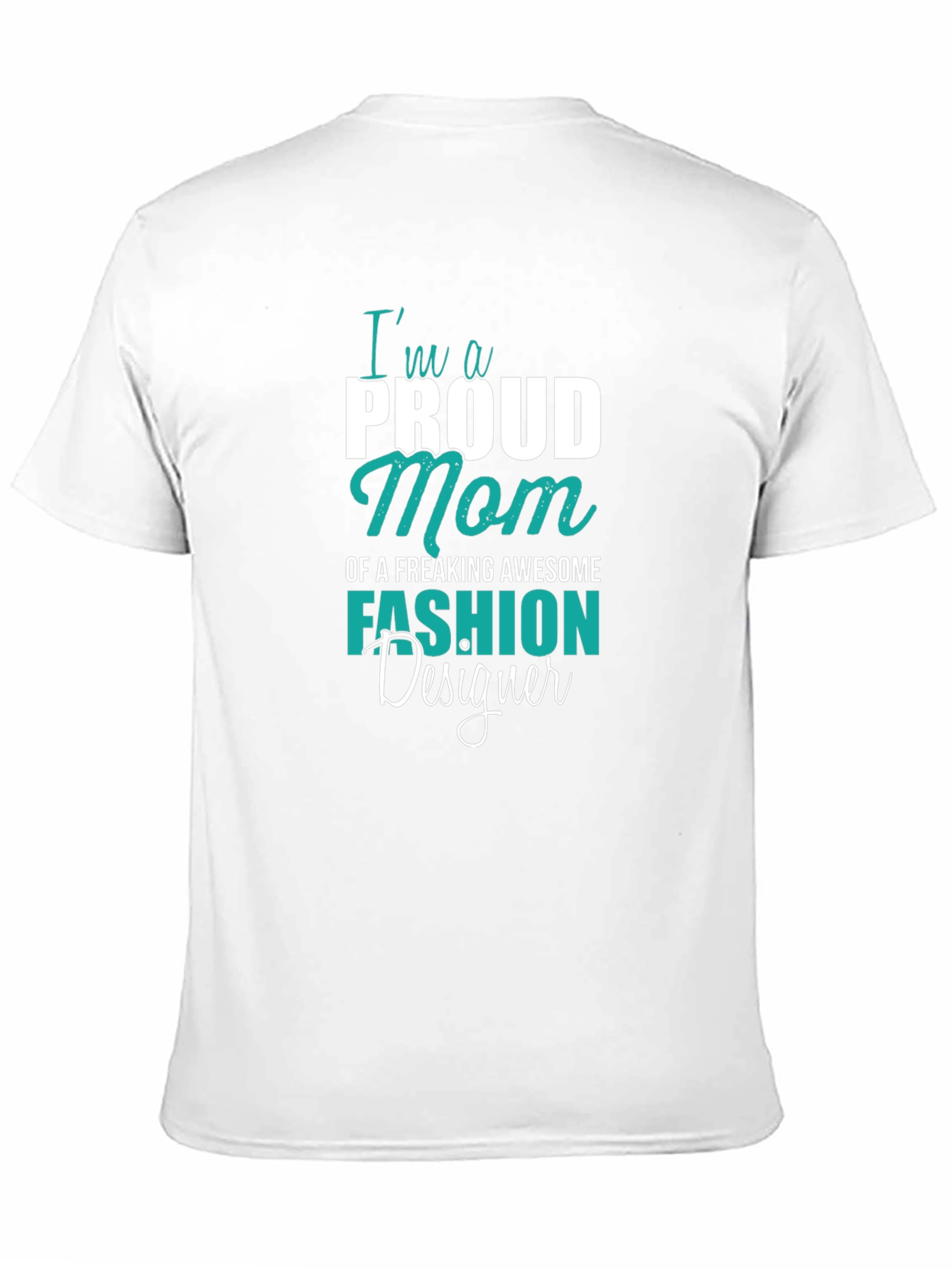 Proud Mom Fashion Designer Black T-Shirt