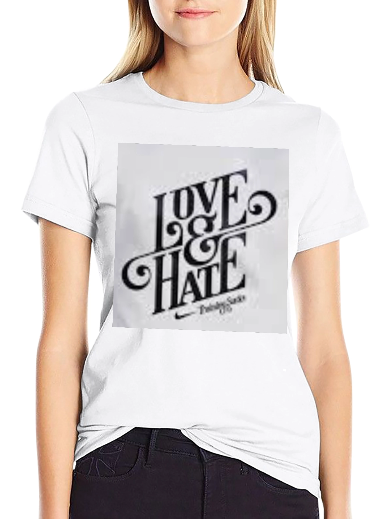 Love & Hate Graphic Tee - Trendy Style