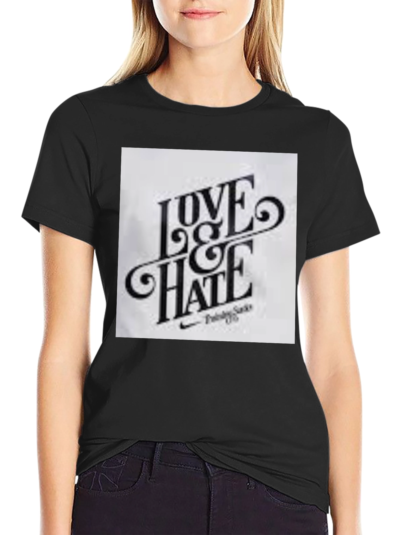 Love & Hate Graphic Tee - Trendy Style