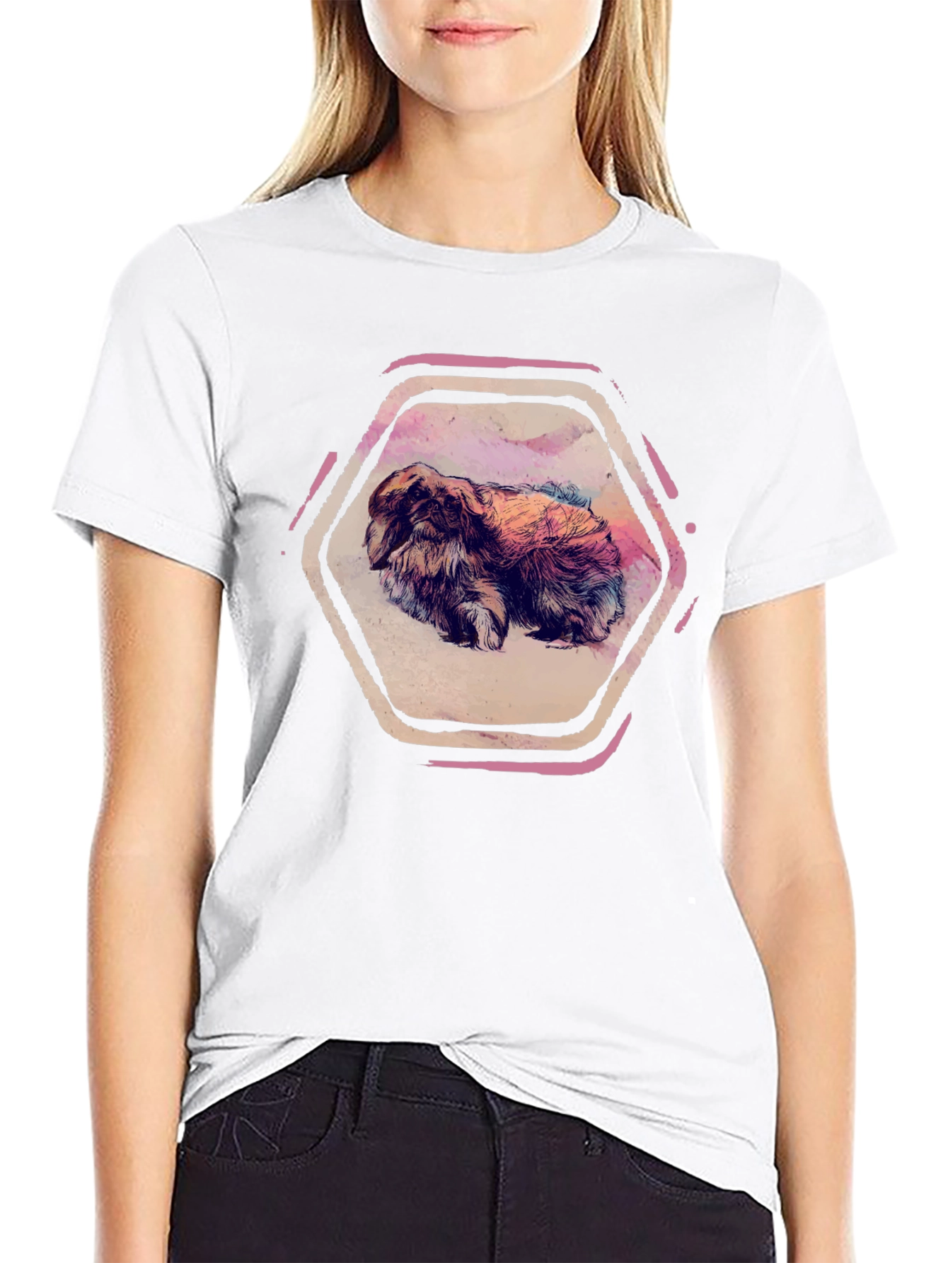 Rabbit Hexagon Graphic Tee