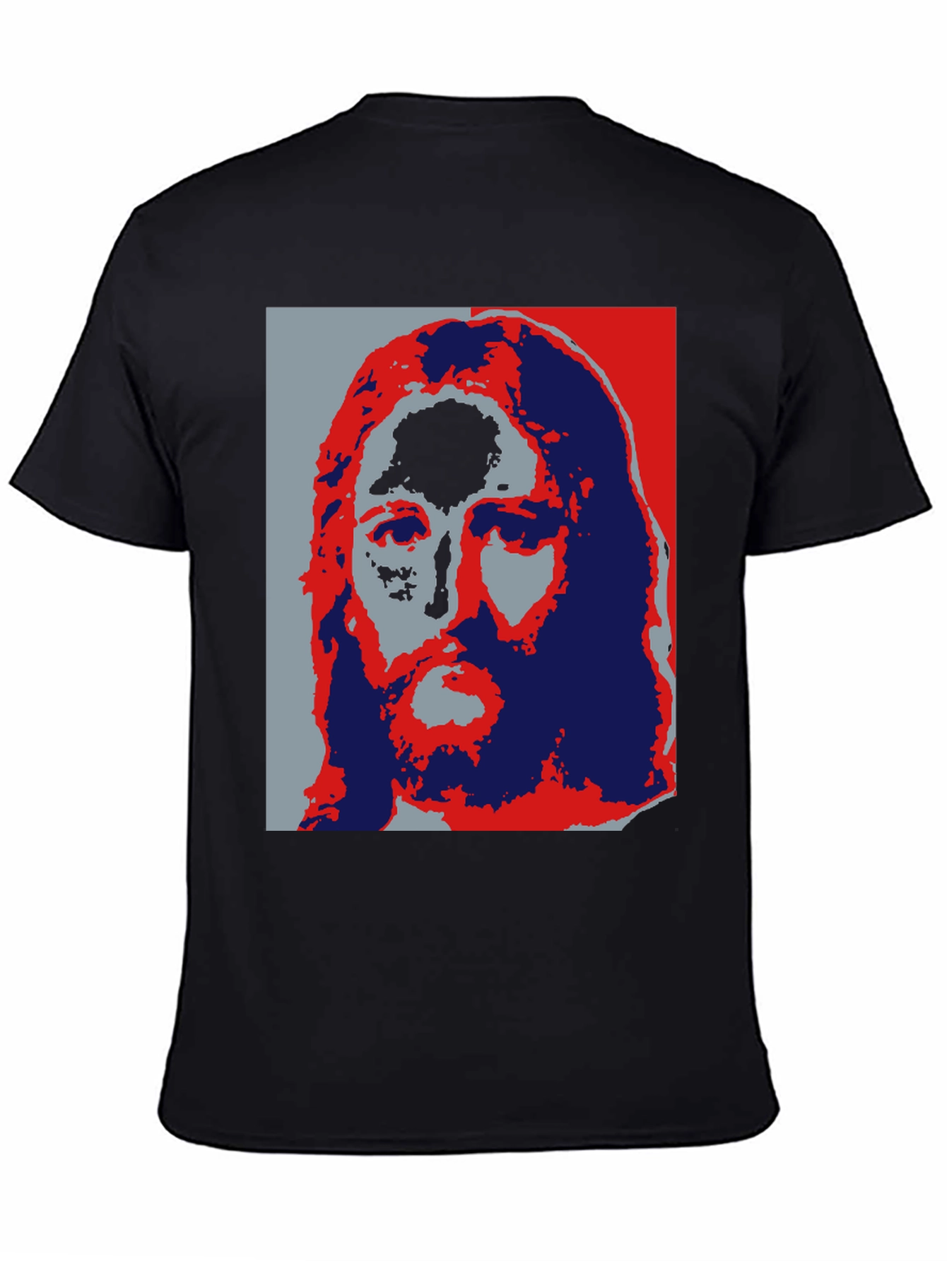 Pop Art Jesus Graphic Tee - Black