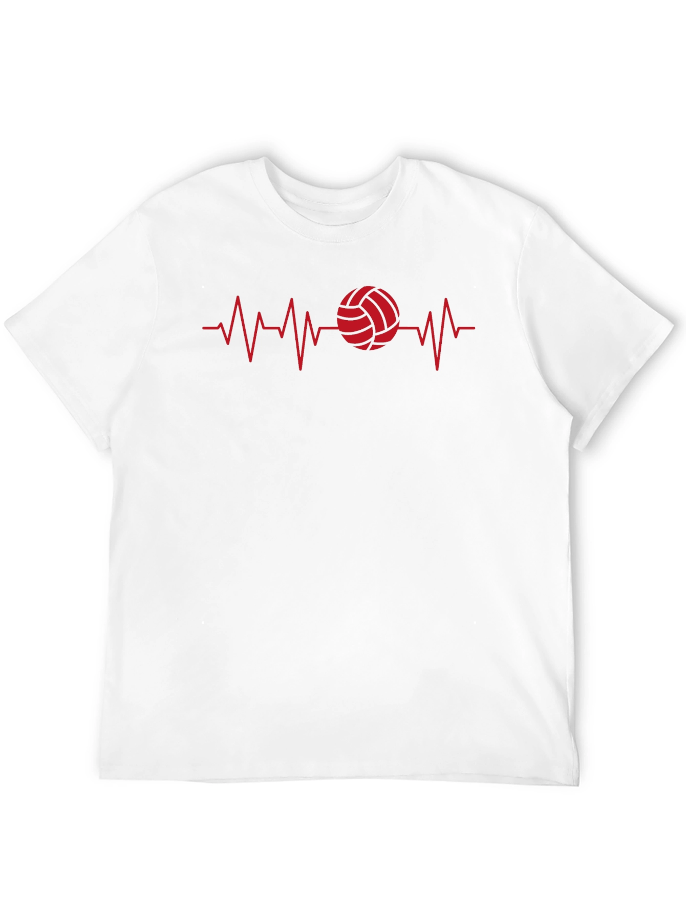 Volleyball Heartbeat Graphic T-Shirt