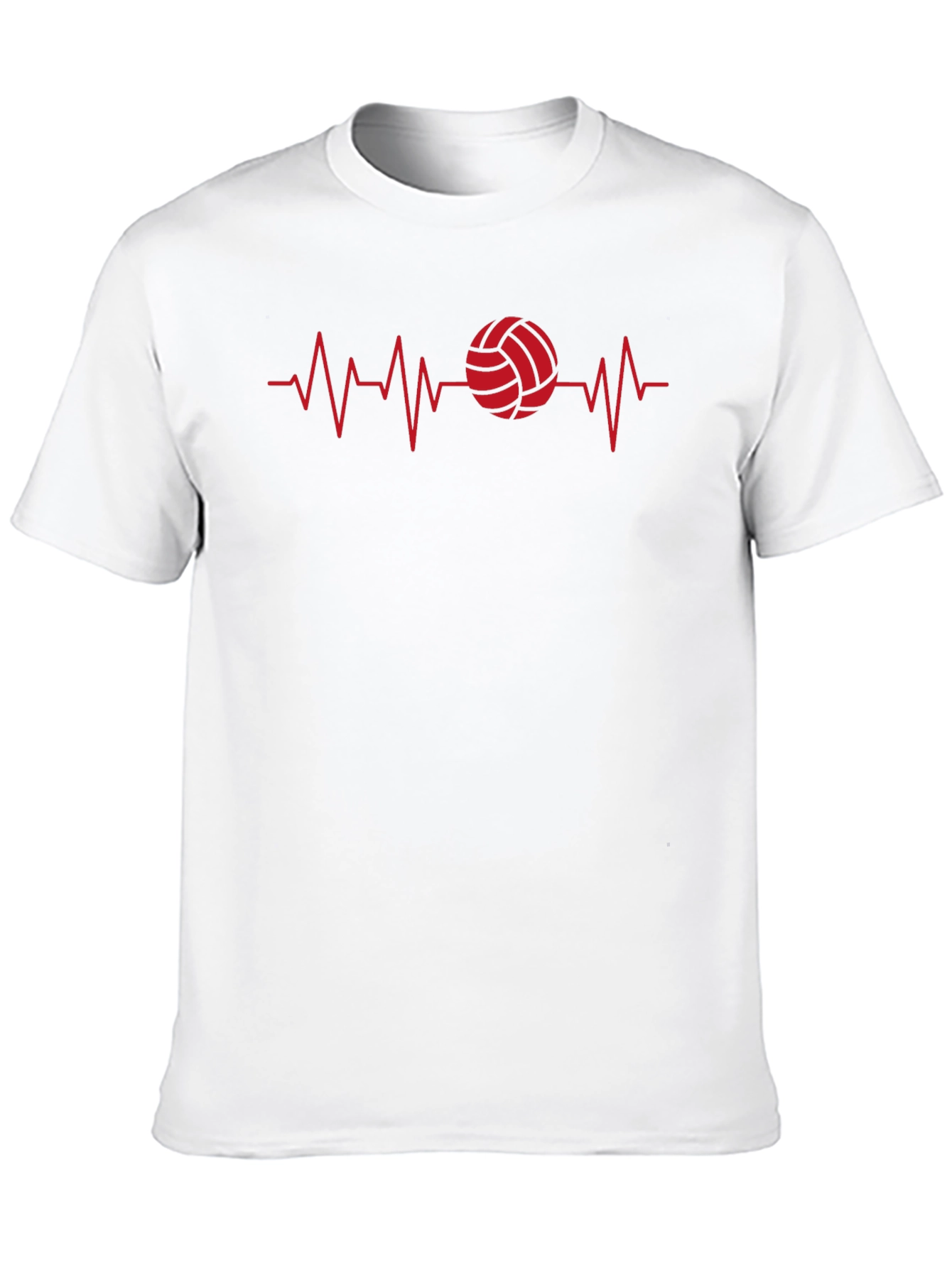 Volleyball Heartbeat Graphic T-Shirt