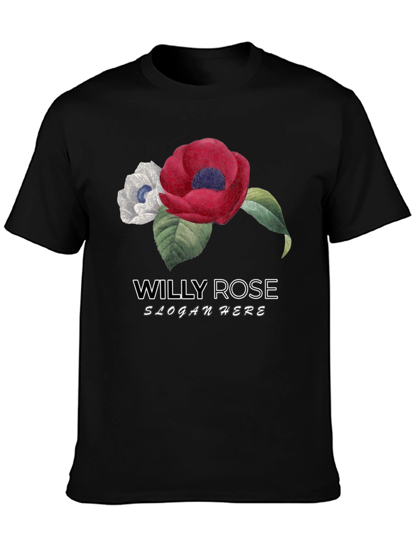 Willy Rose Flower Graphic T-Shirt