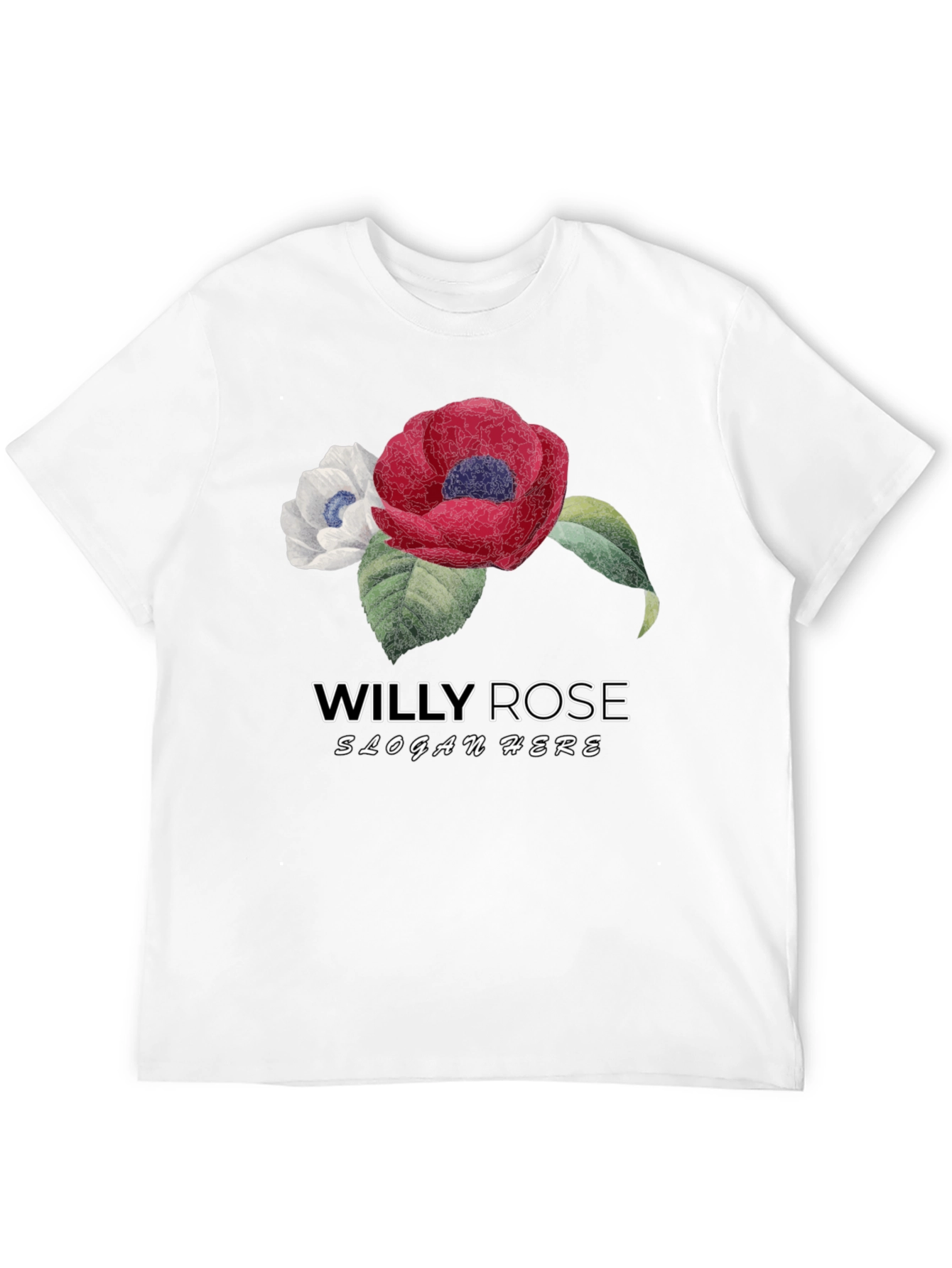 Willy Rose Flower Graphic T-Shirt