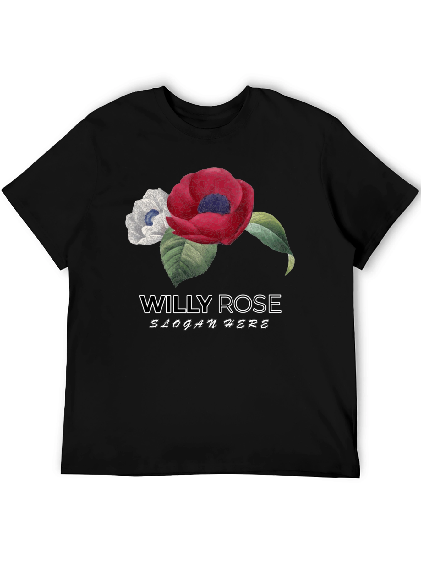 Willy Rose Flower Graphic T-Shirt