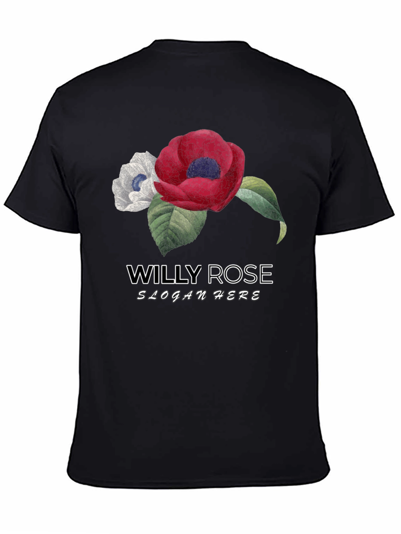 Willy Rose Flower Graphic T-Shirt