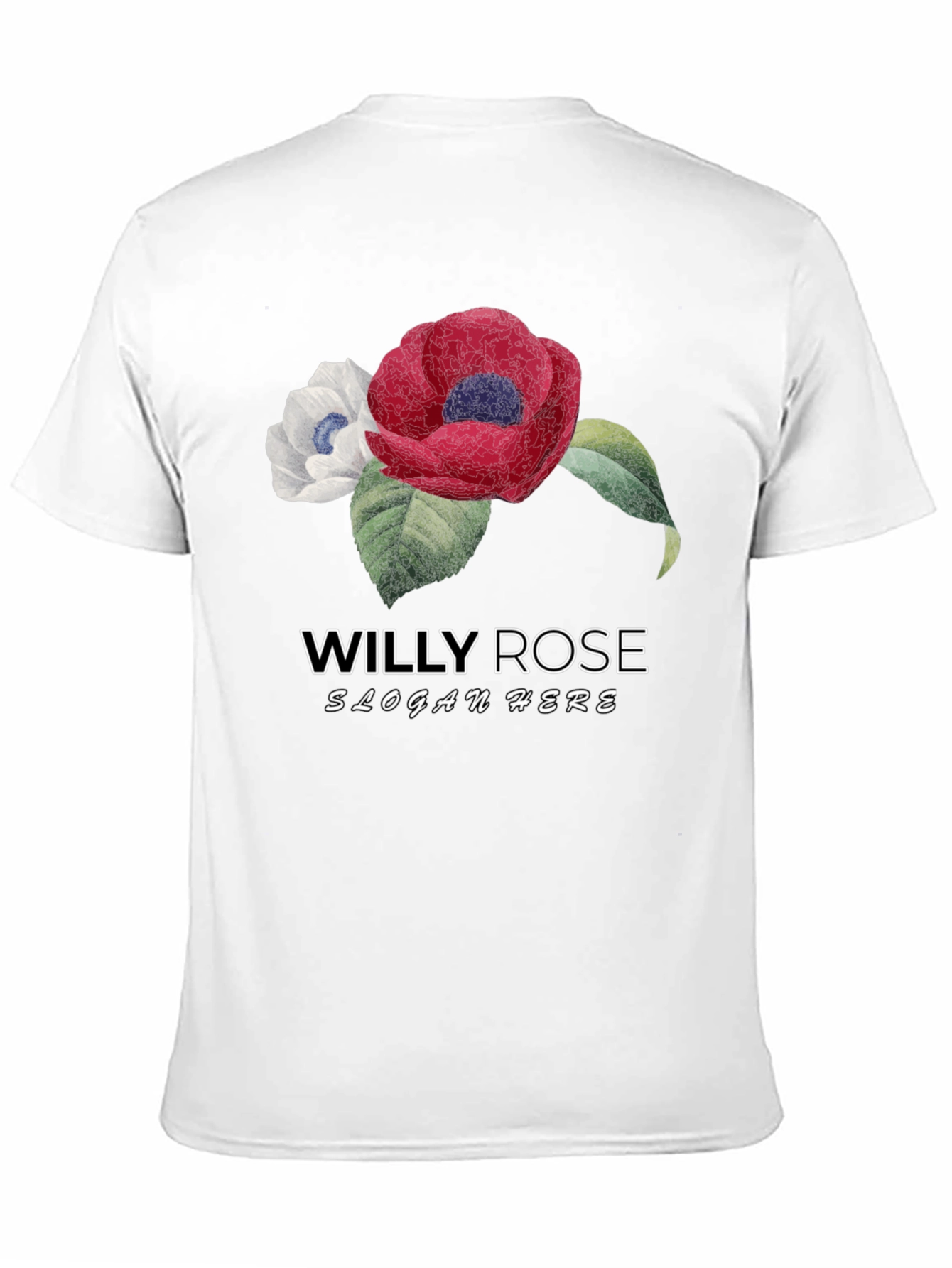 Willy Rose Flower Graphic T-Shirt