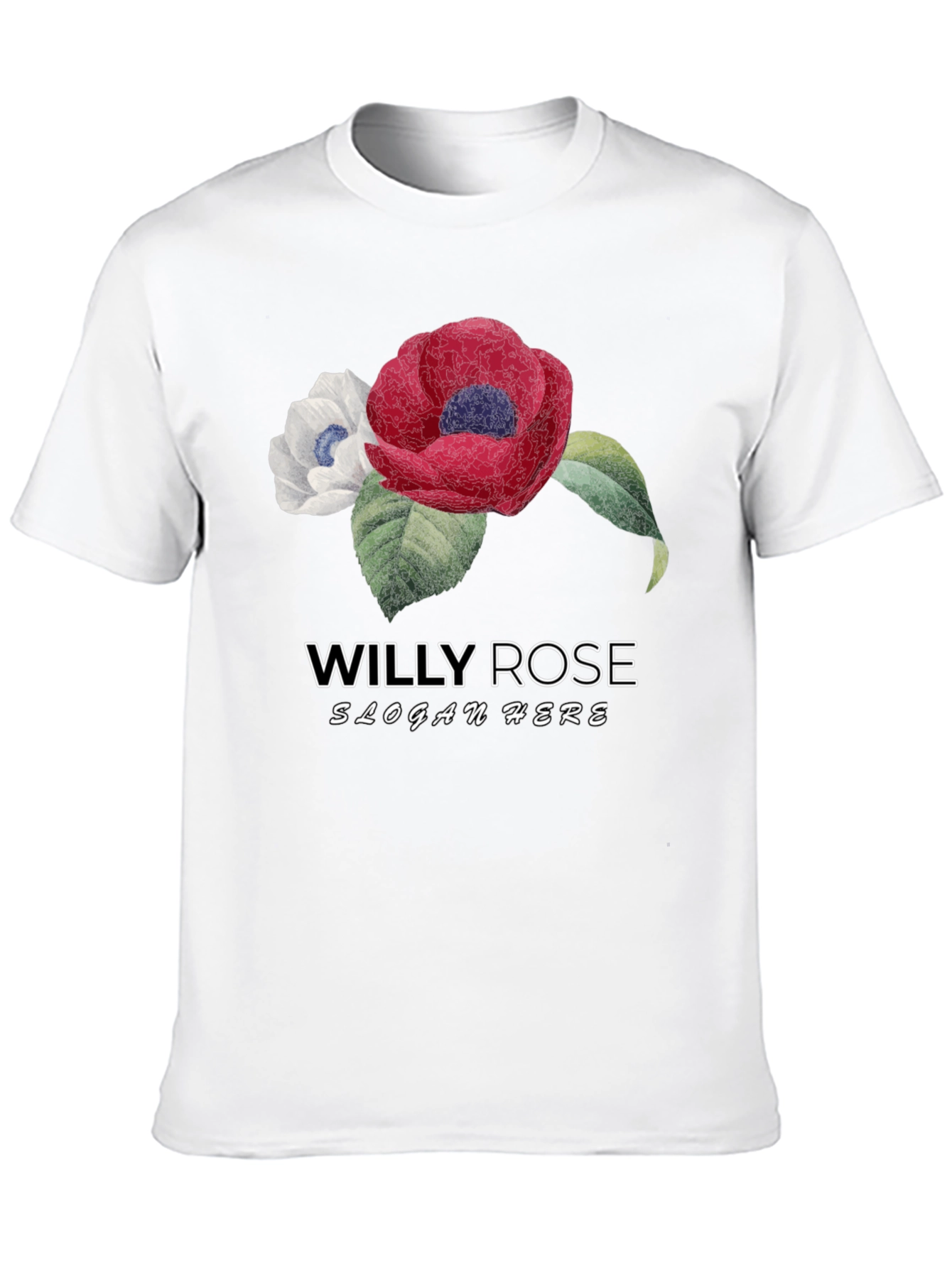 Willy Rose Flower Graphic T-Shirt