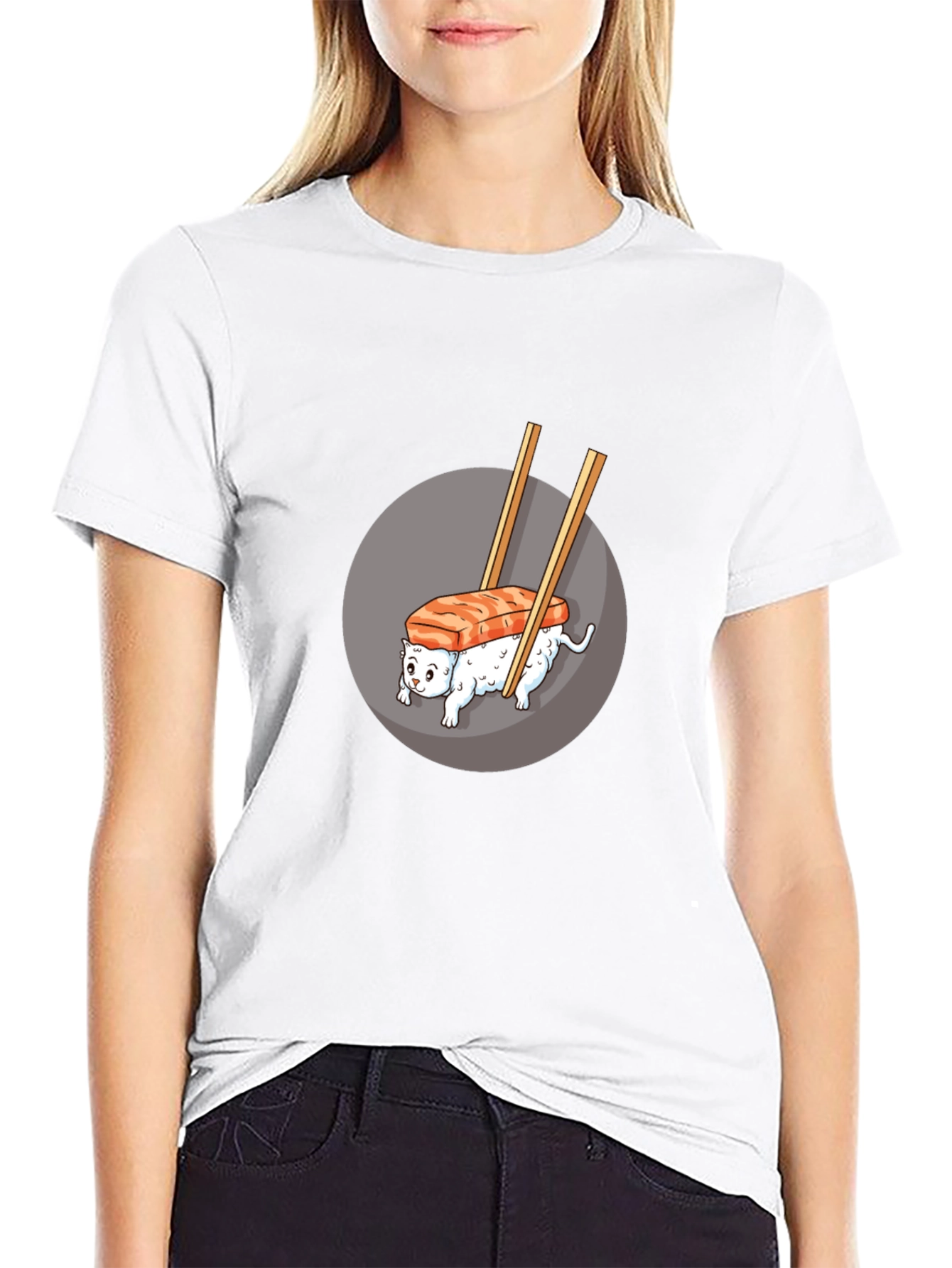 Sushi Cat T-Shirt - Unique Graphic Tee