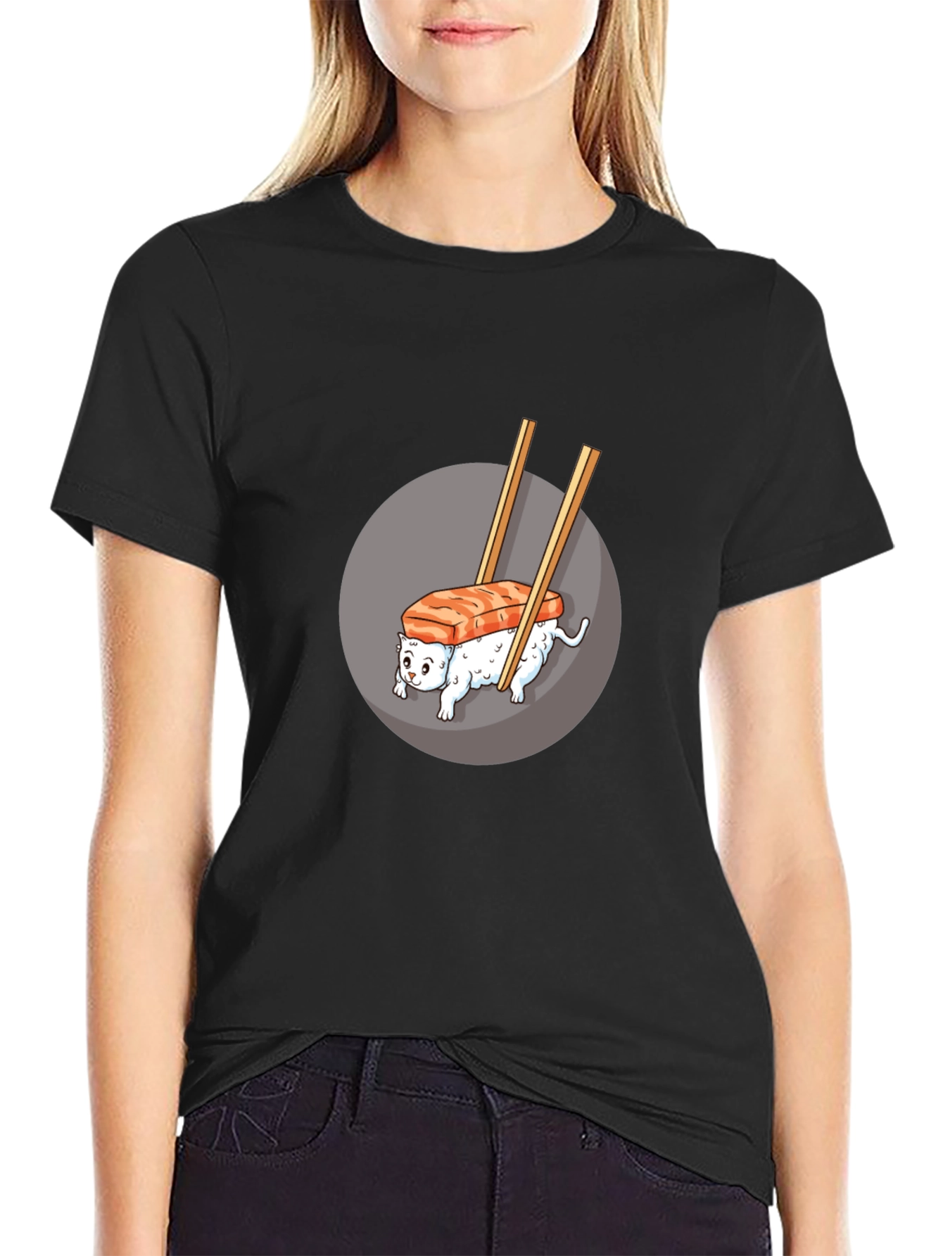 Sushi Cat T-Shirt - Unique Graphic Tee