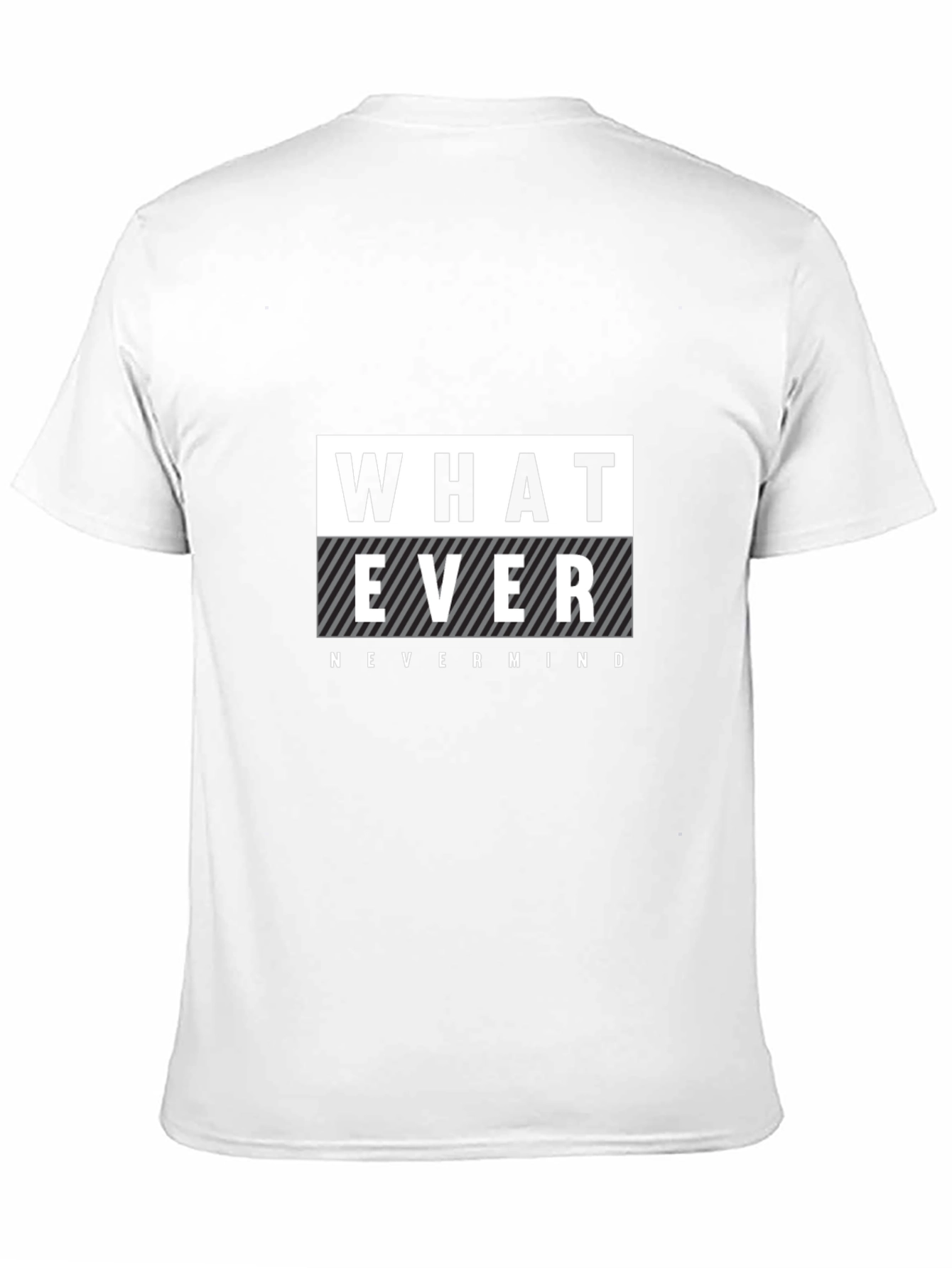 Whatever Nevermind Graphic T-Shirt - Black